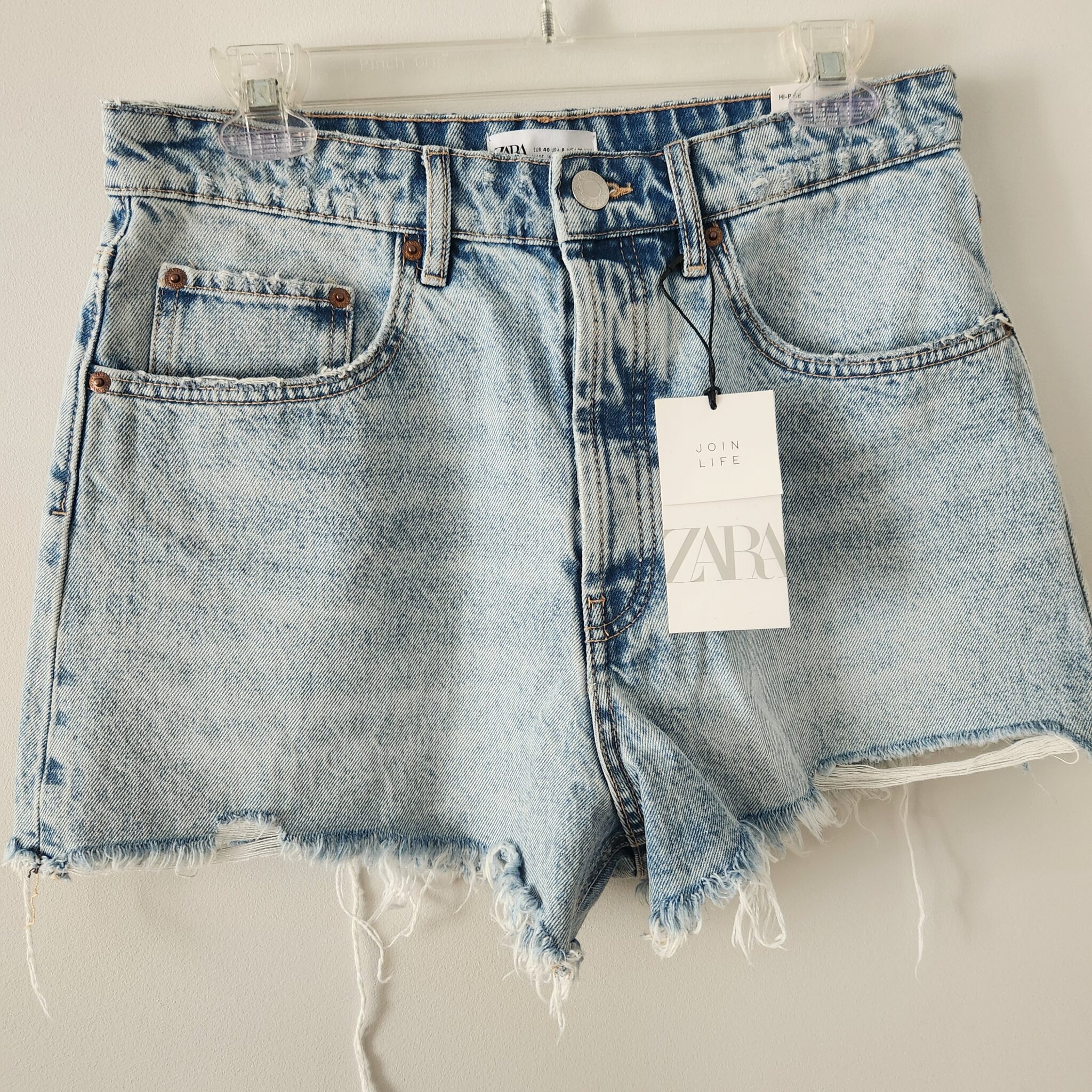 Featured image for High-waisted denim shorts