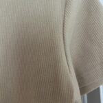 Thumbnail for T-shirt beige côtelé - Estel the label