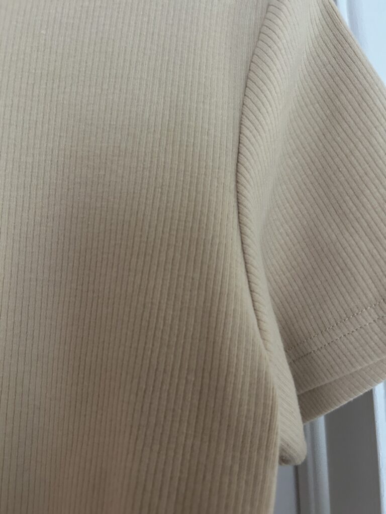 Image for T-shirt beige côtelé - Estel the label