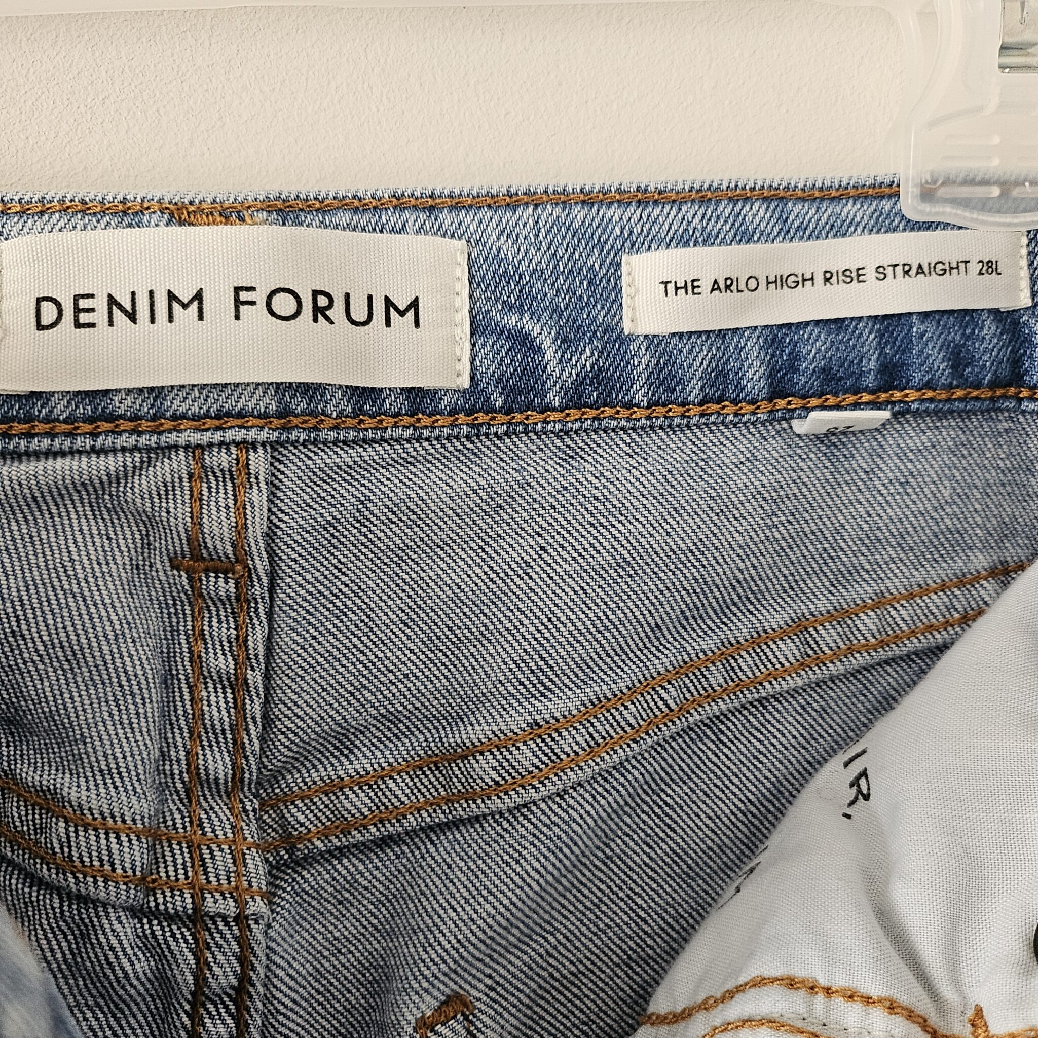 Image for Arlo high rise straight Denim Forum