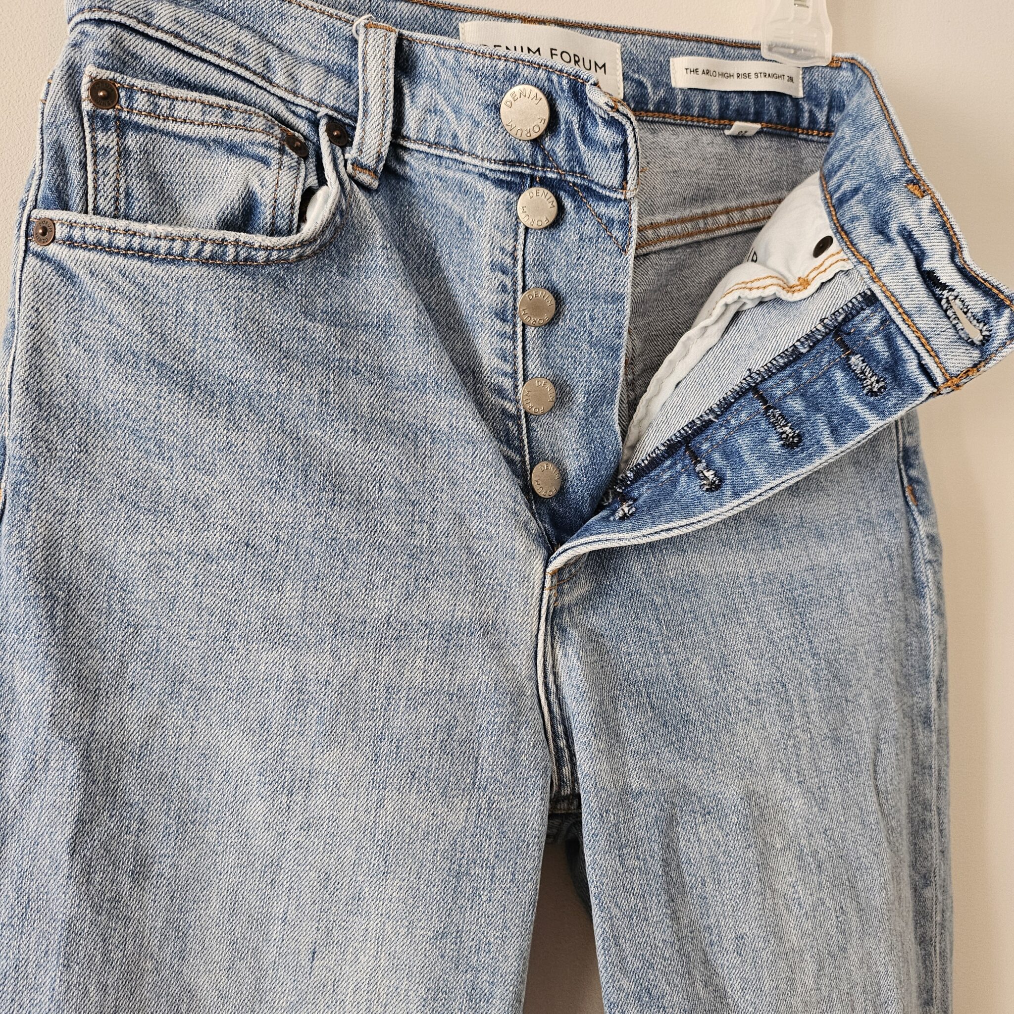 Image for Arlo high rise straight Denim Forum