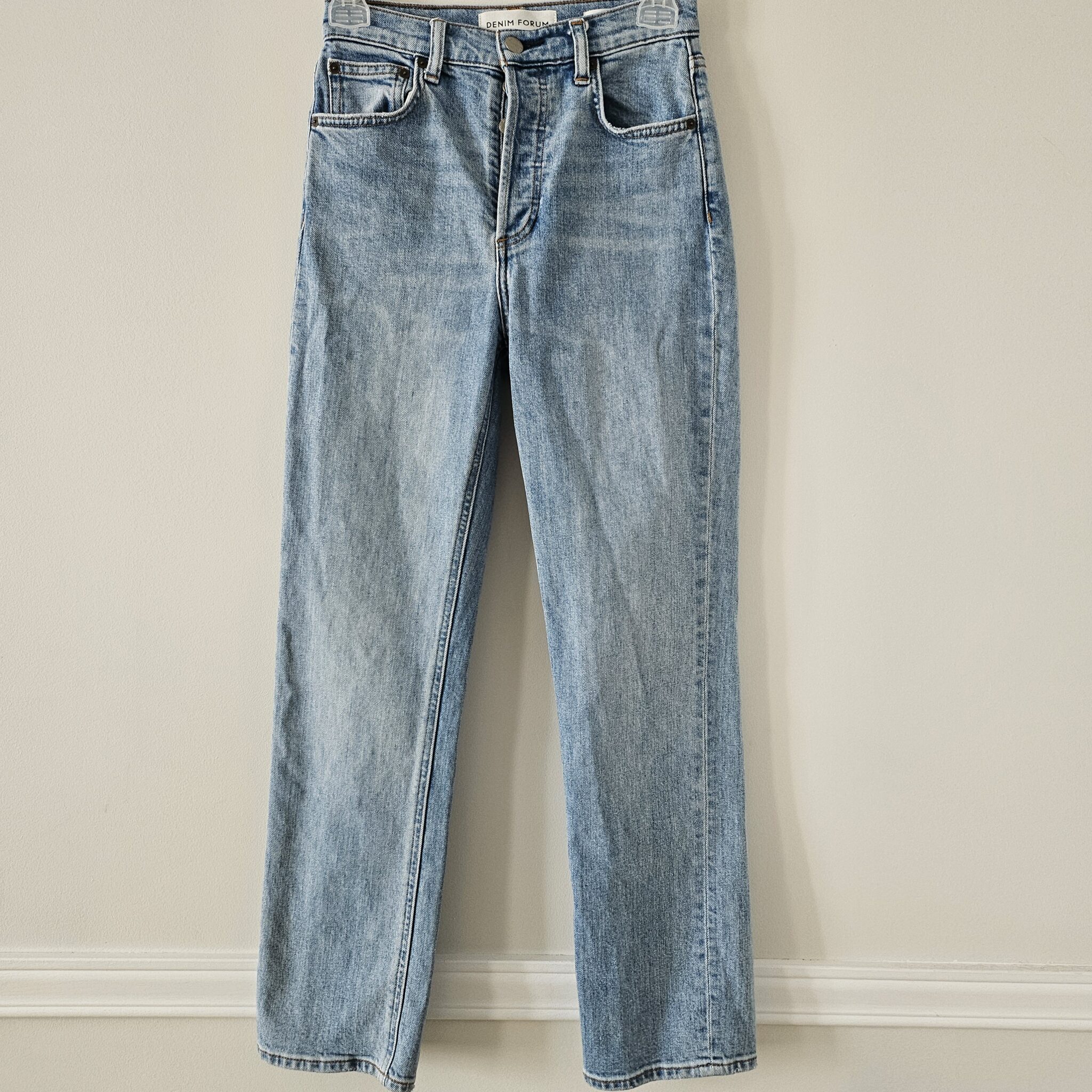 Image for Arlo high rise straight Denim Forum