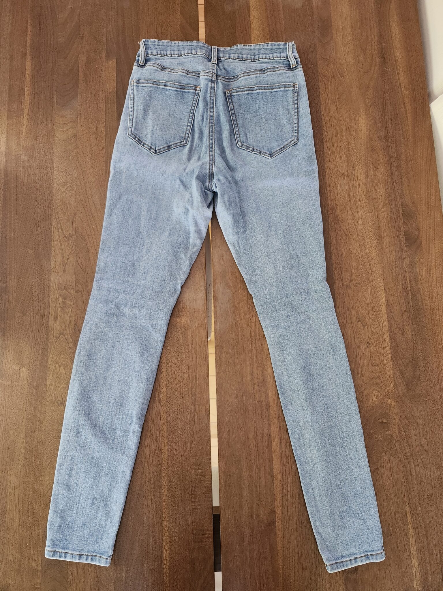 Image for Skinny jeans troués taille haute
