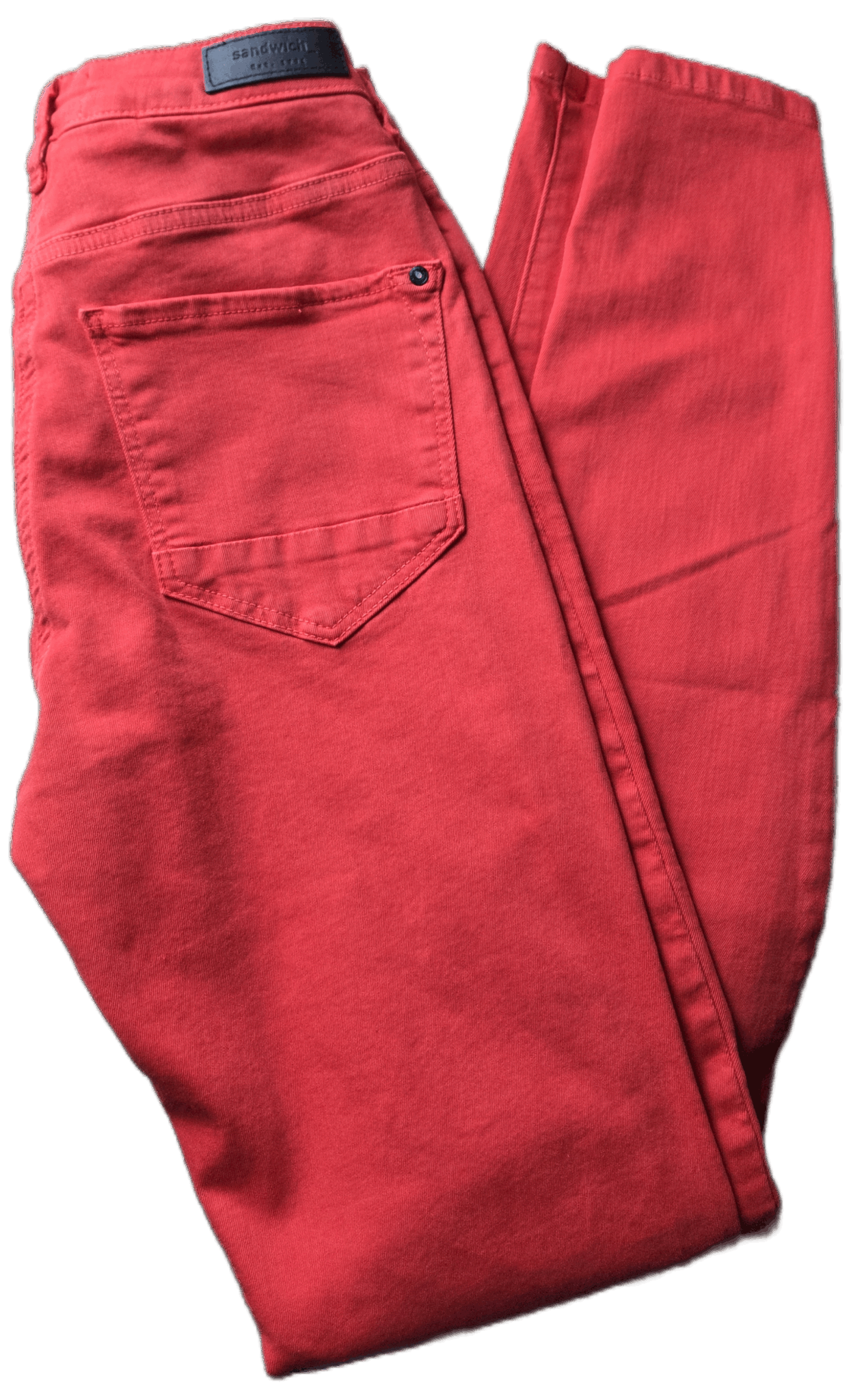Featured image for SANDWICH-  Pantalon en coton rouge tomate neuf