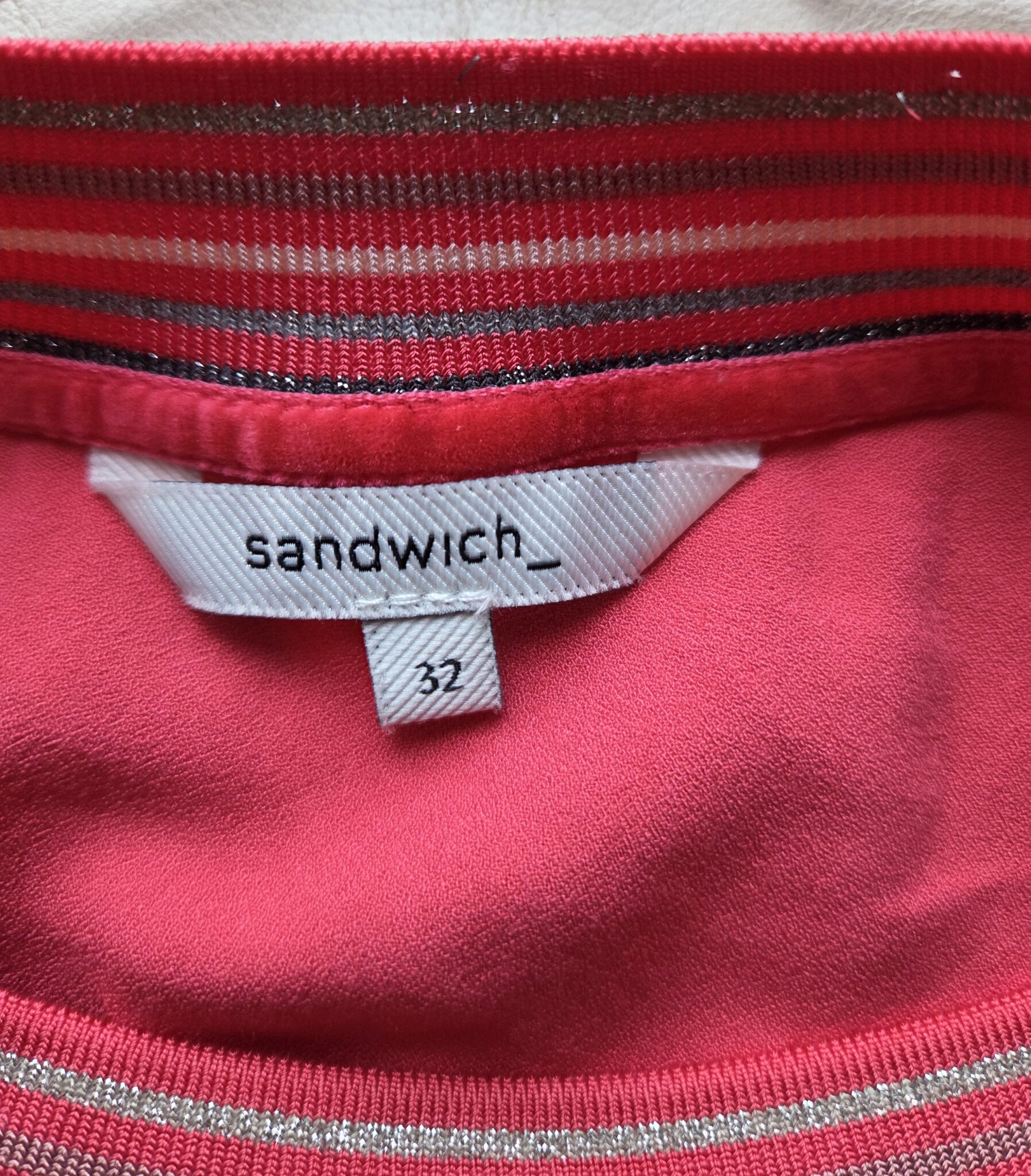 Image for SANDWICH Blouse rouge/fuschia vif jamais portée