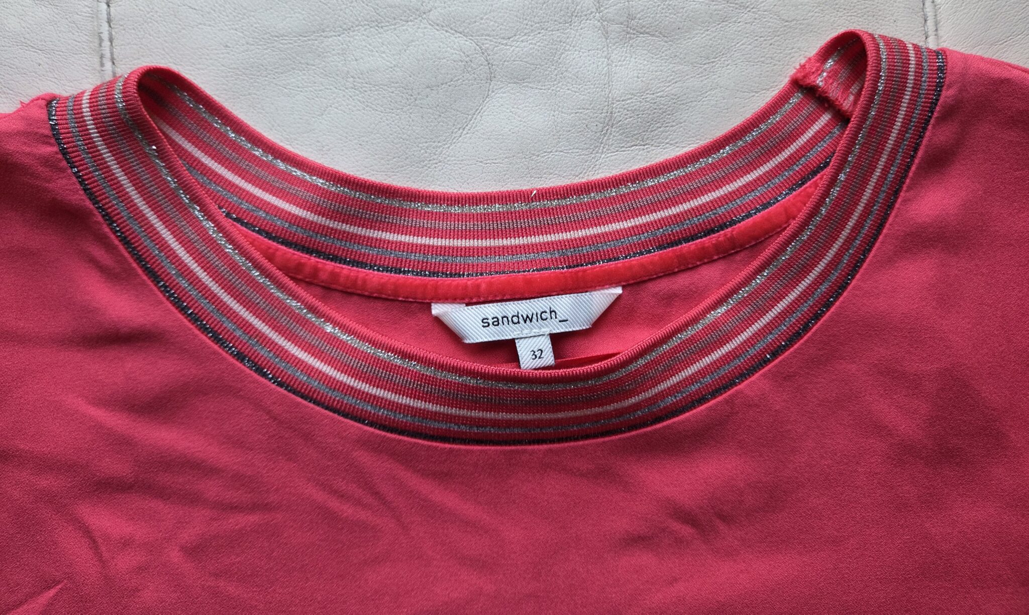 Image for SANDWICH Blouse rouge/fuschia vif jamais portée