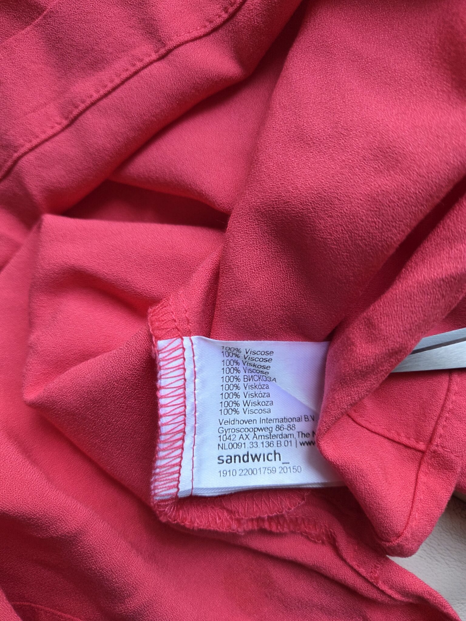 Image for SANDWICH Blouse rouge/fuschia vif jamais portée