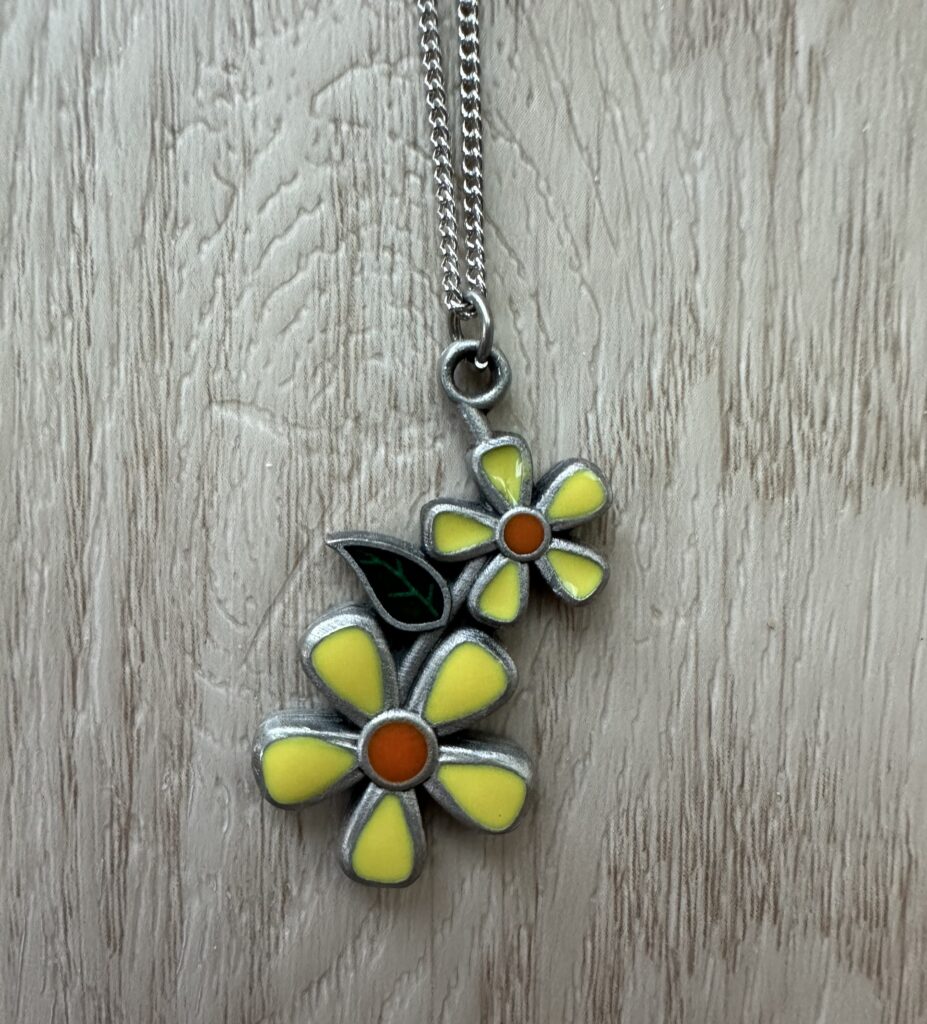 Featured image for Flowers Pewter Necklace