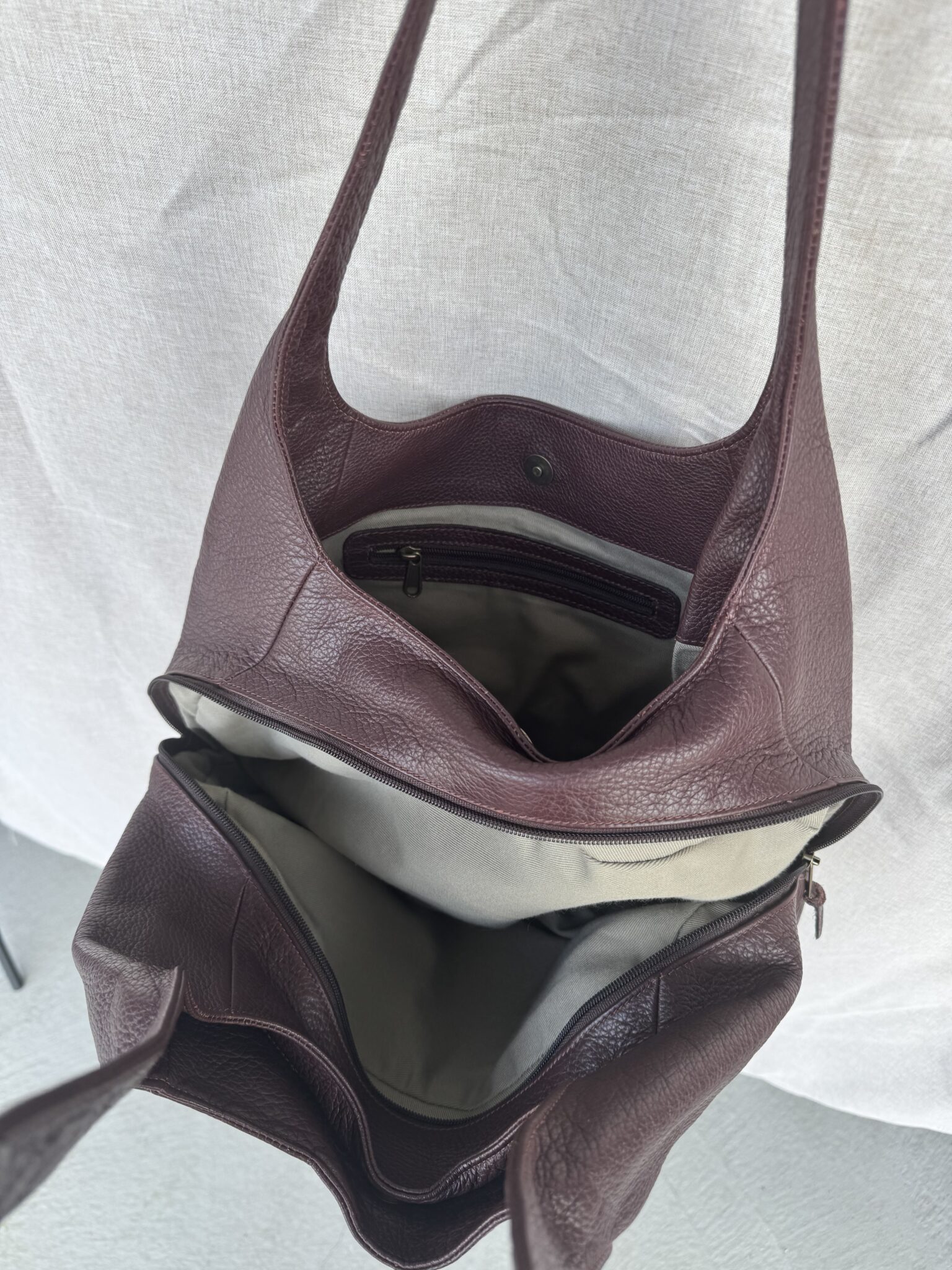 Image for Magnifique sac vintage en cuir slouchy