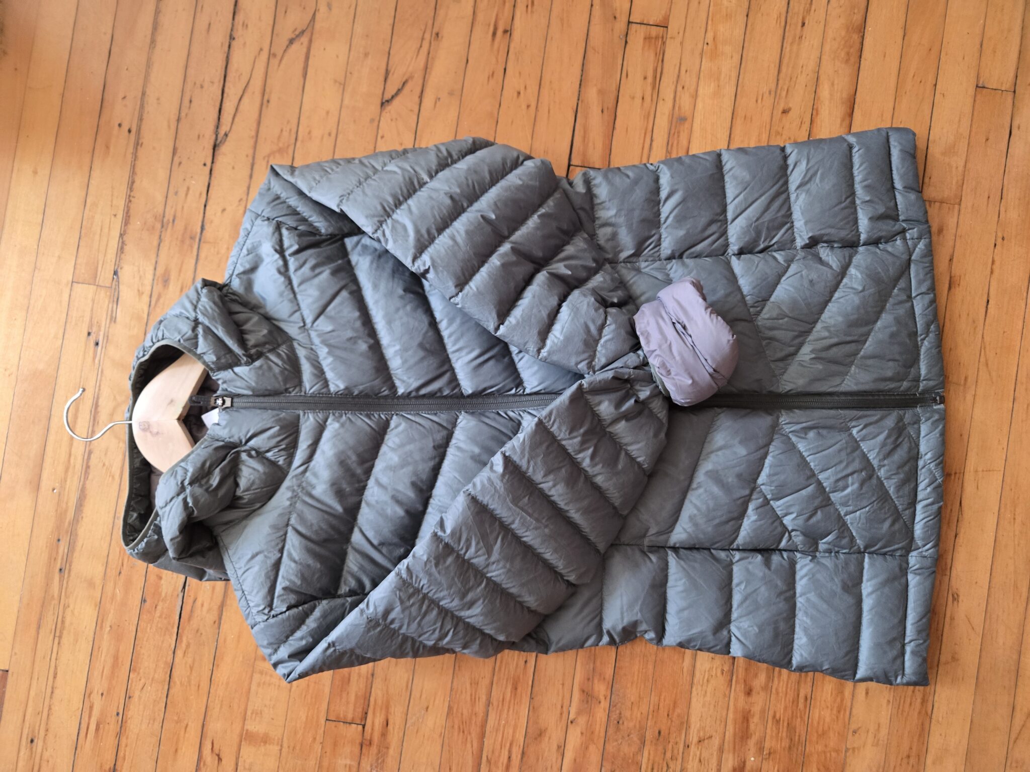 Image for Sage green down jacket