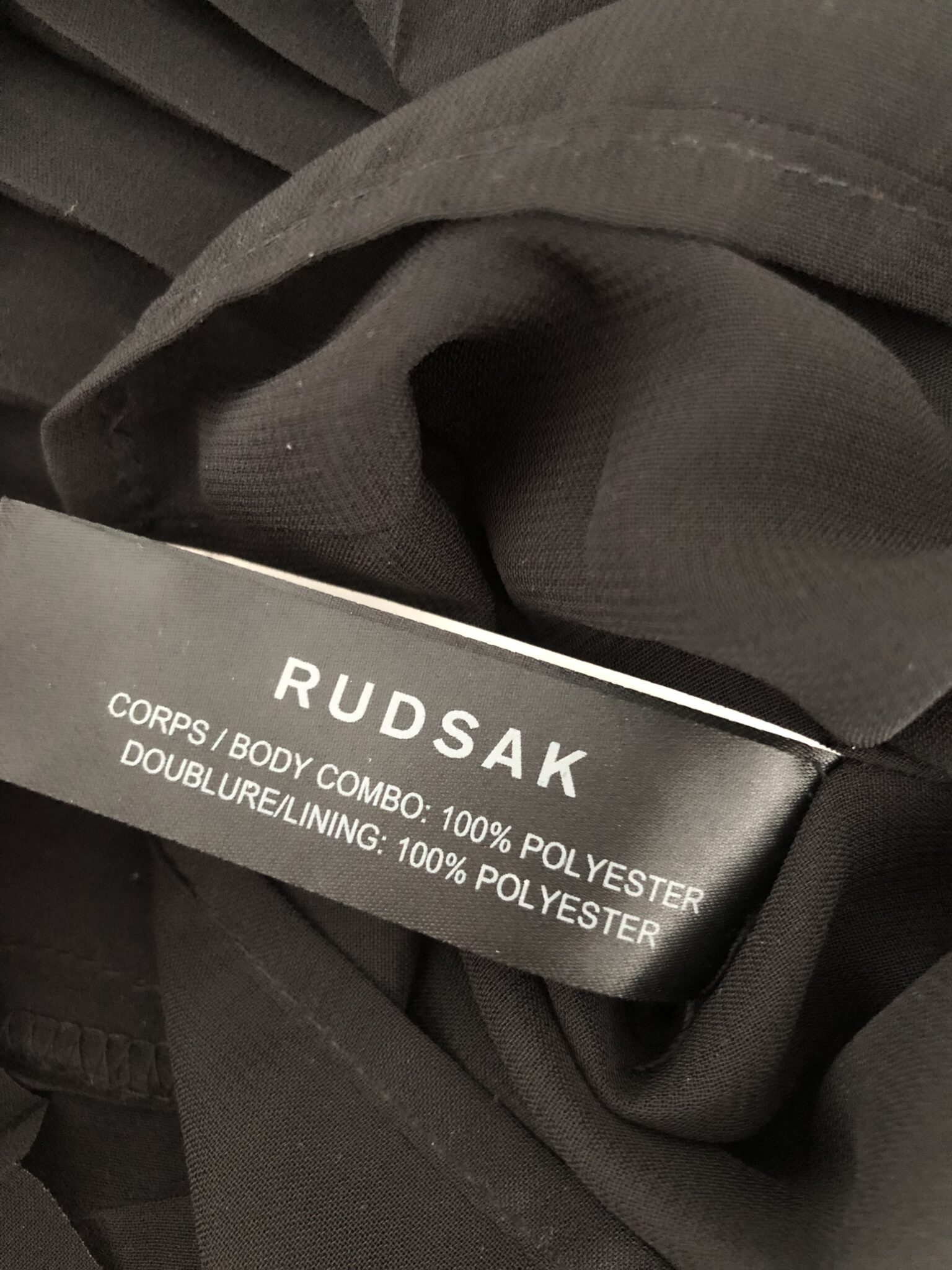 Image for Black dress Rudsak SHOW