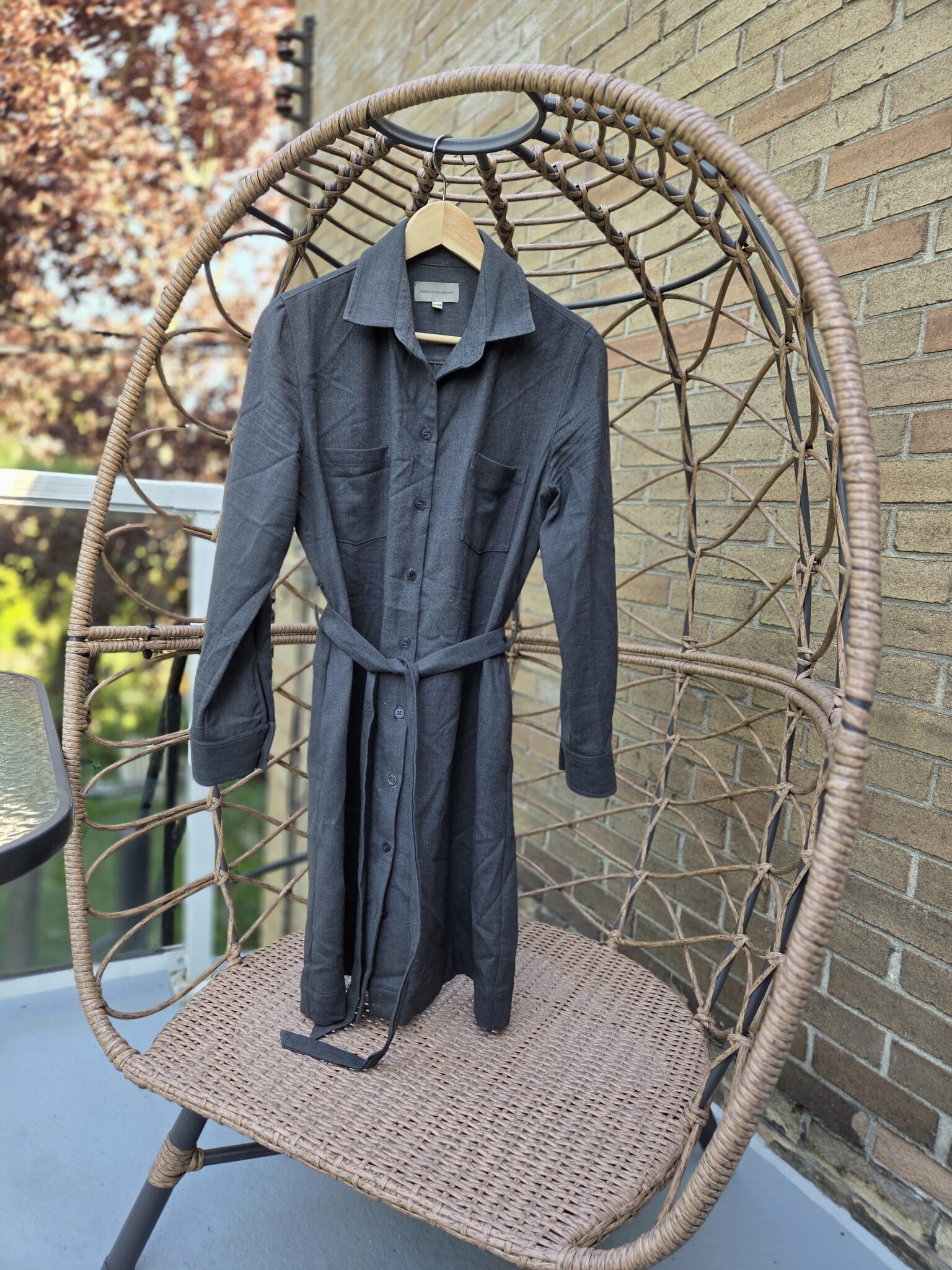 Featured image for François Beauregard-Robe grise 80% laine fine