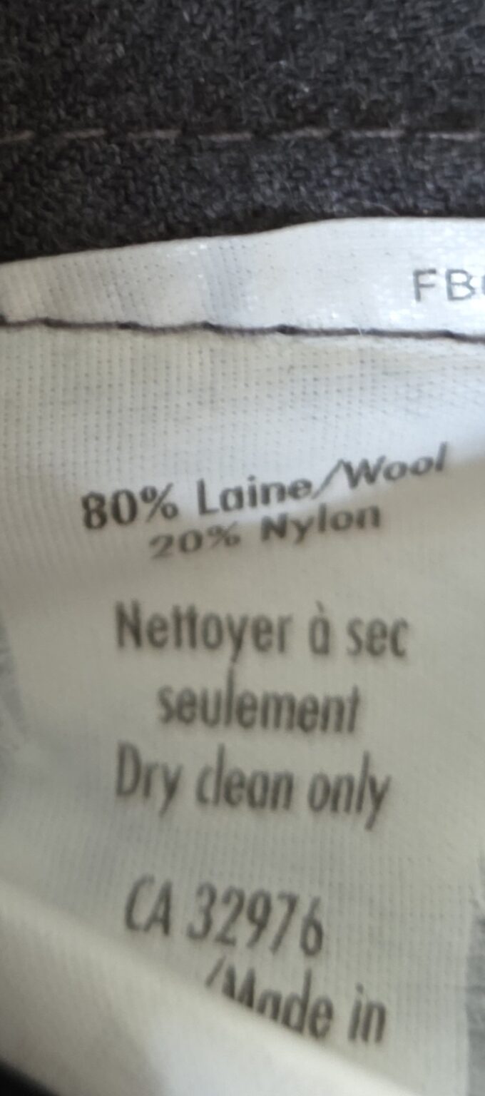 Image for François Beauregard-Robe grise 80% laine fine