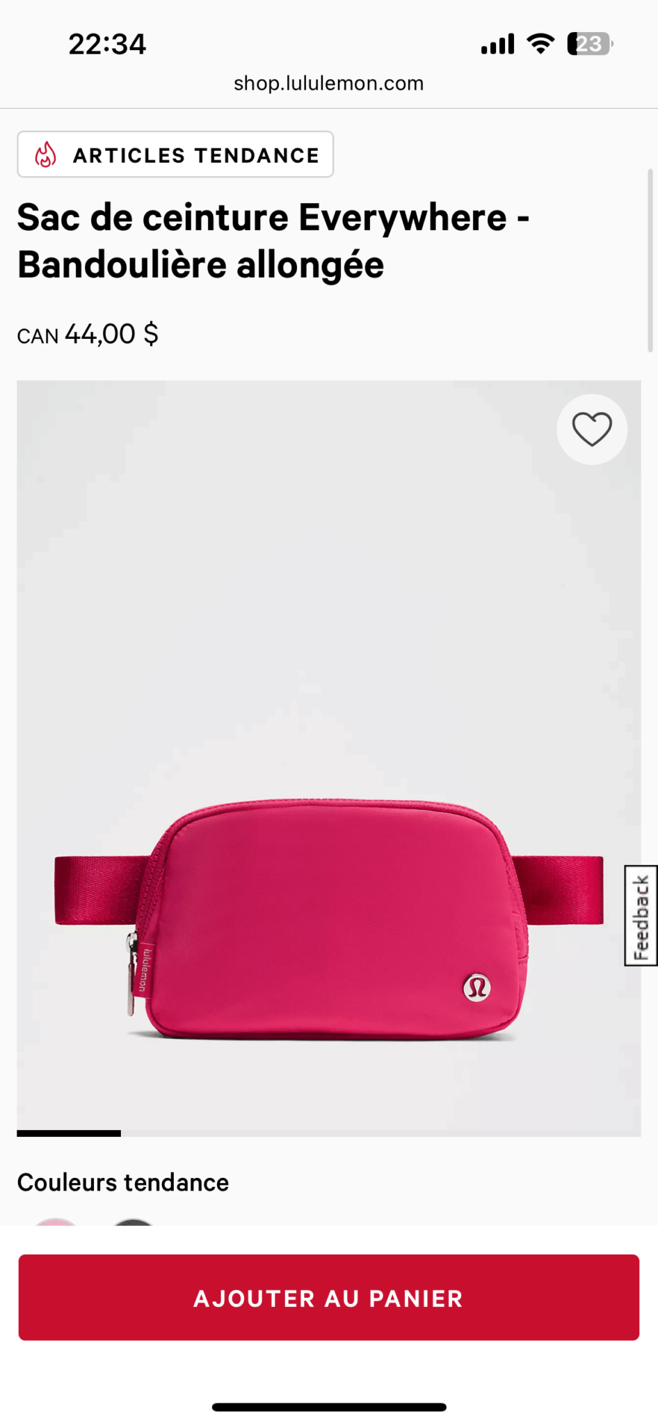 Image for Belt bag Lululemon