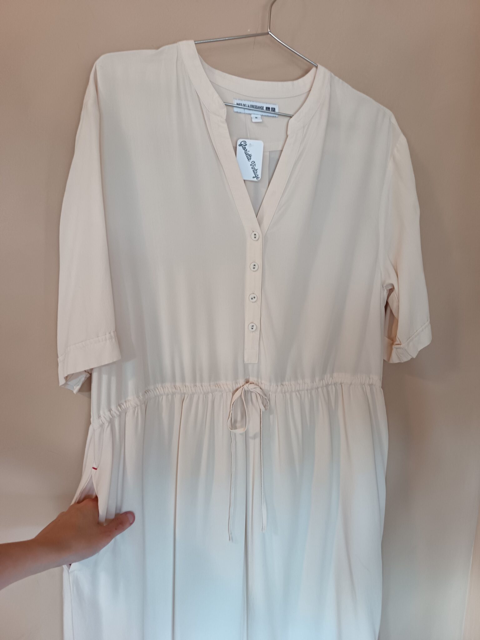 Image for Robe longue écrue Inès de la Fressange x Uniqlo