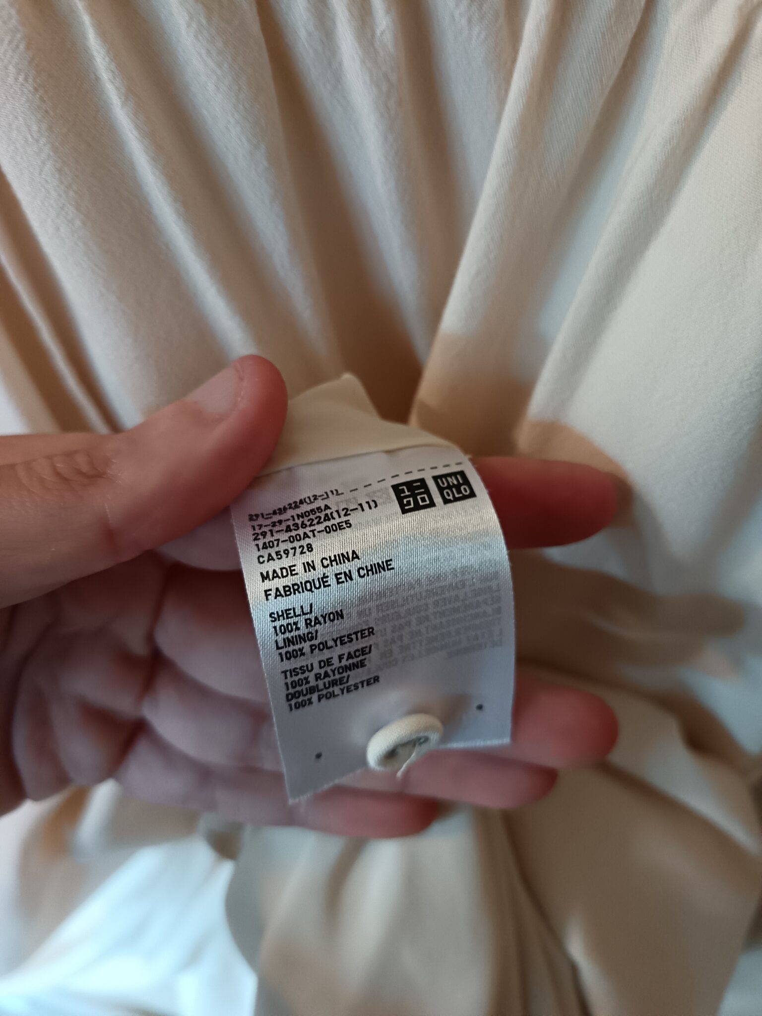 Image for Robe longue écrue Inès de la Fressange x Uniqlo