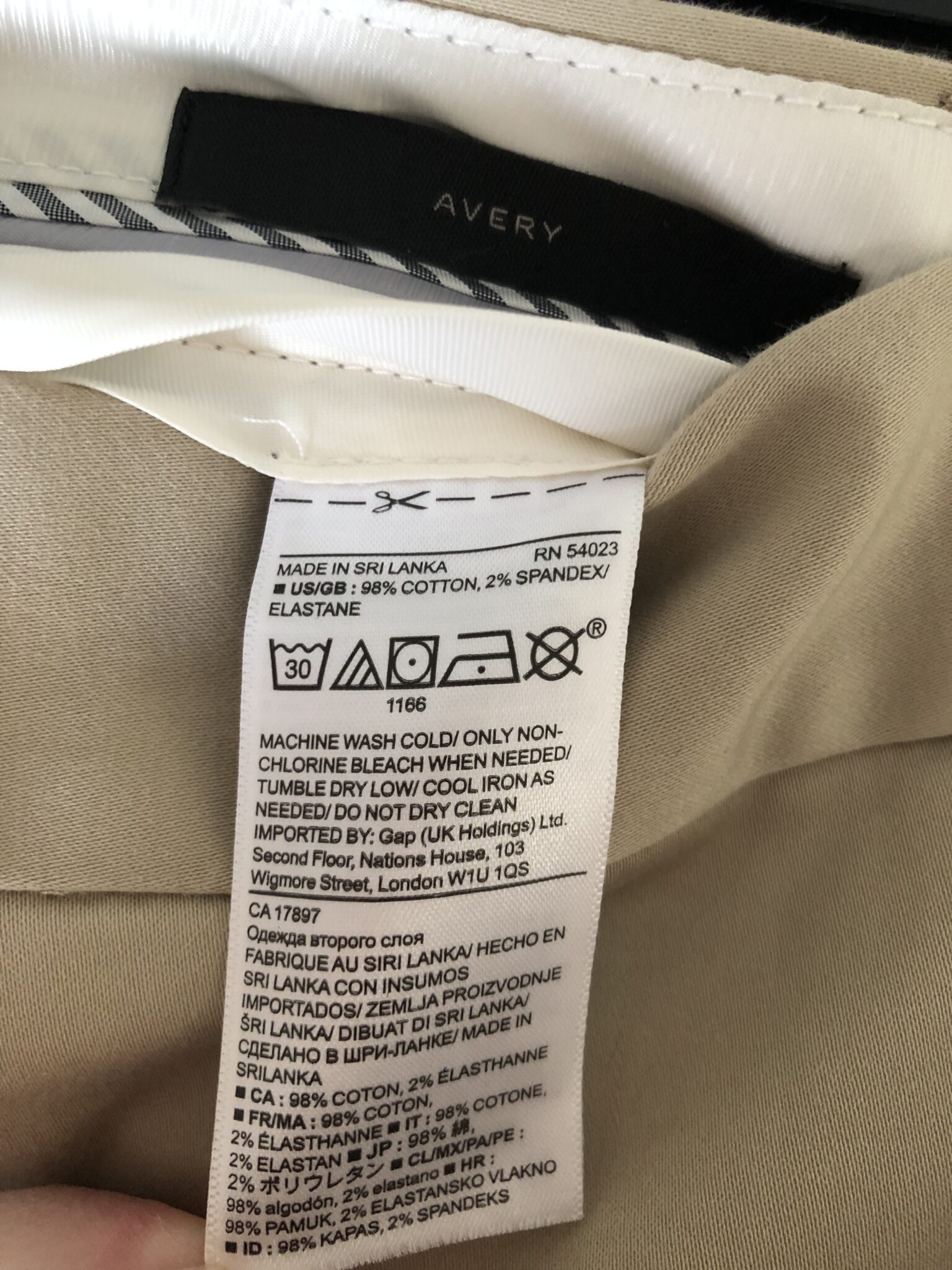 Image for Pantalon 3/4 BANANA REPUBLIC