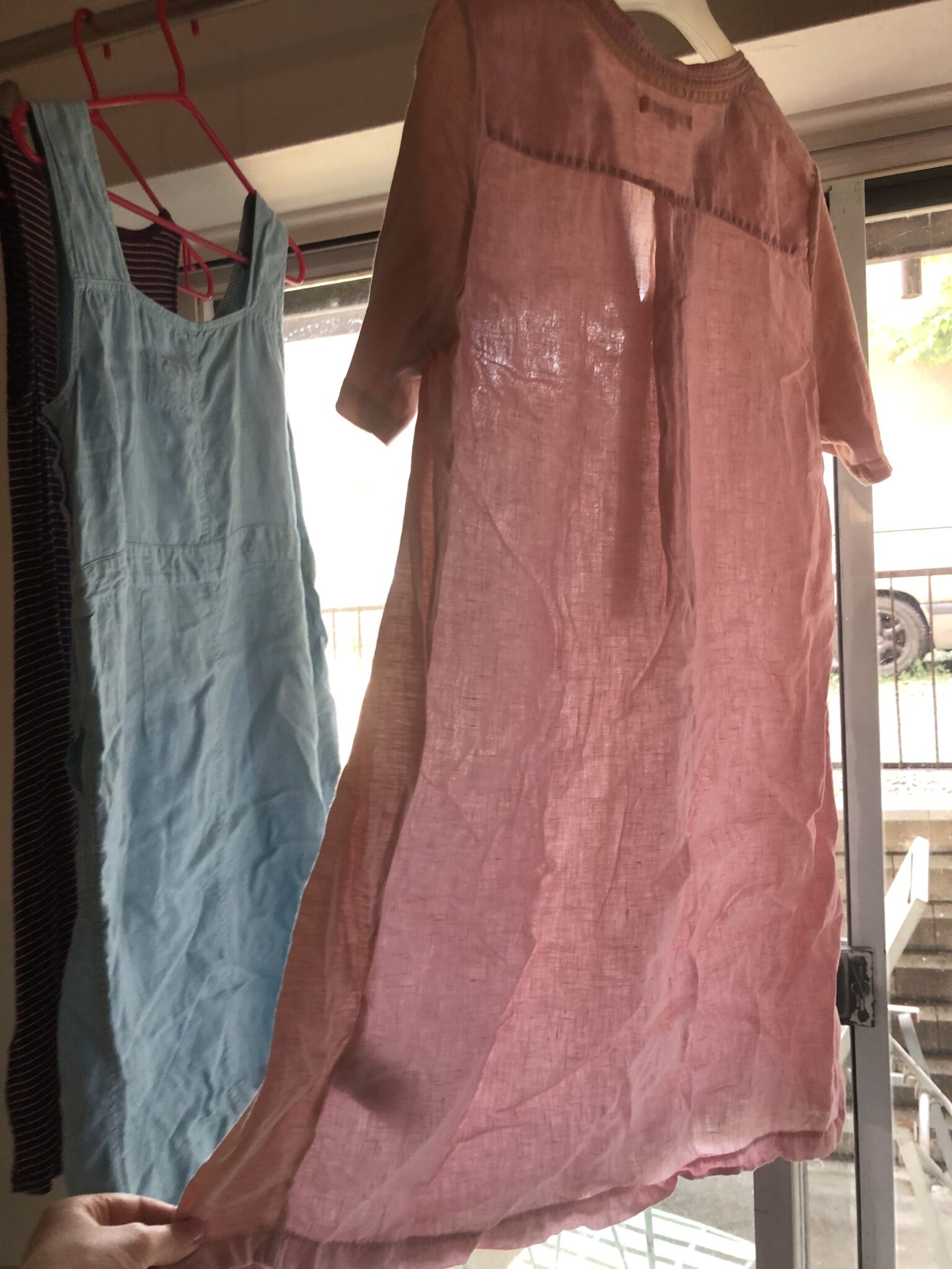 Image for Robe tunique rose en lin 🌹 6 ans