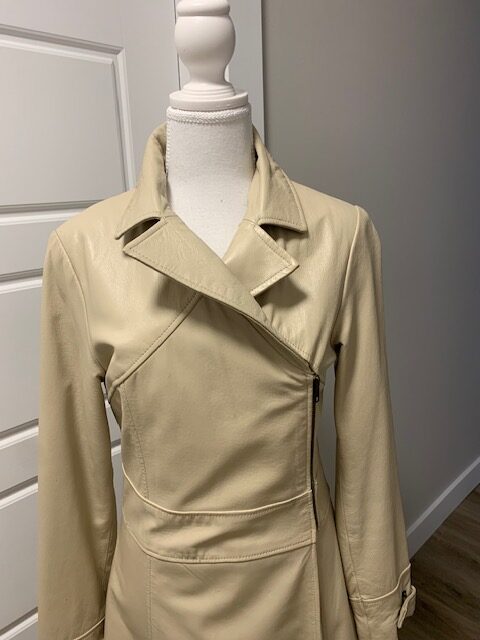 Image for Manteau Slim-fit en cuir