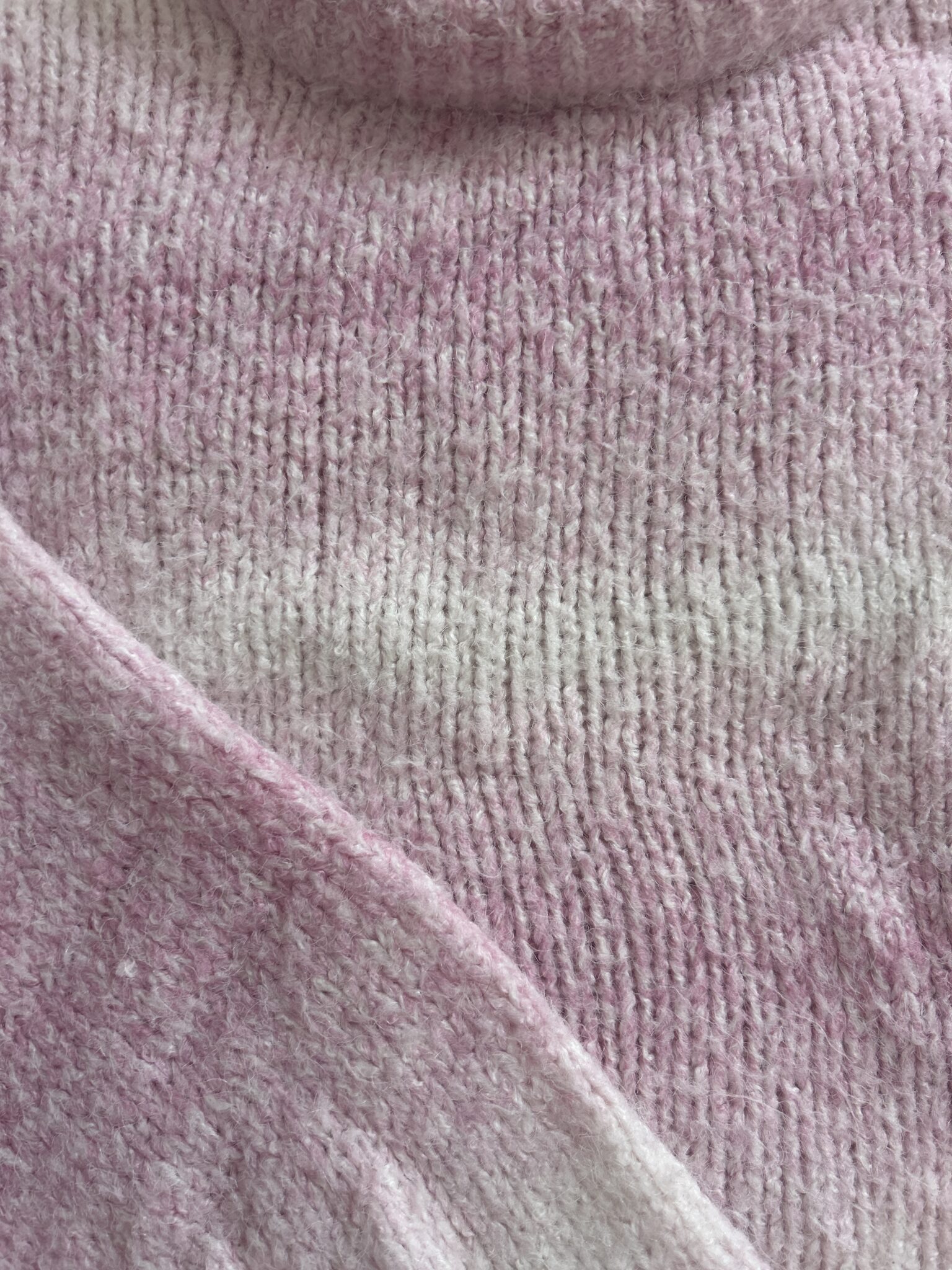 Image for Chandail chaud rayé rose