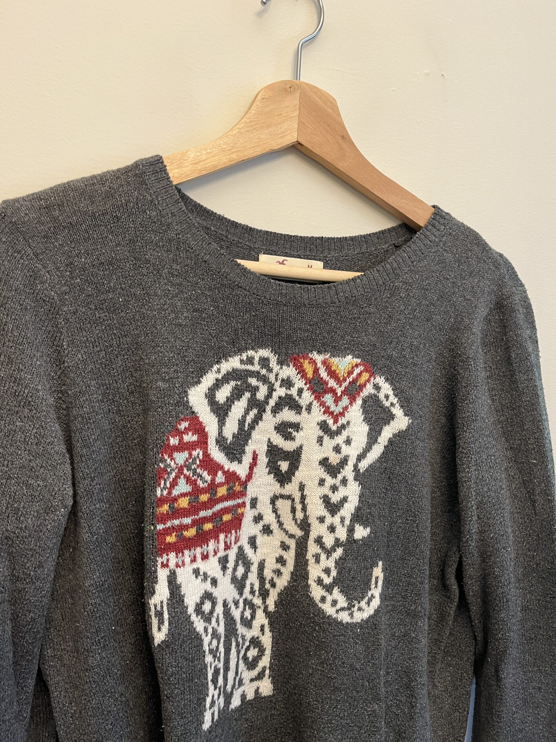Pull éléphant Hollister seconde main
