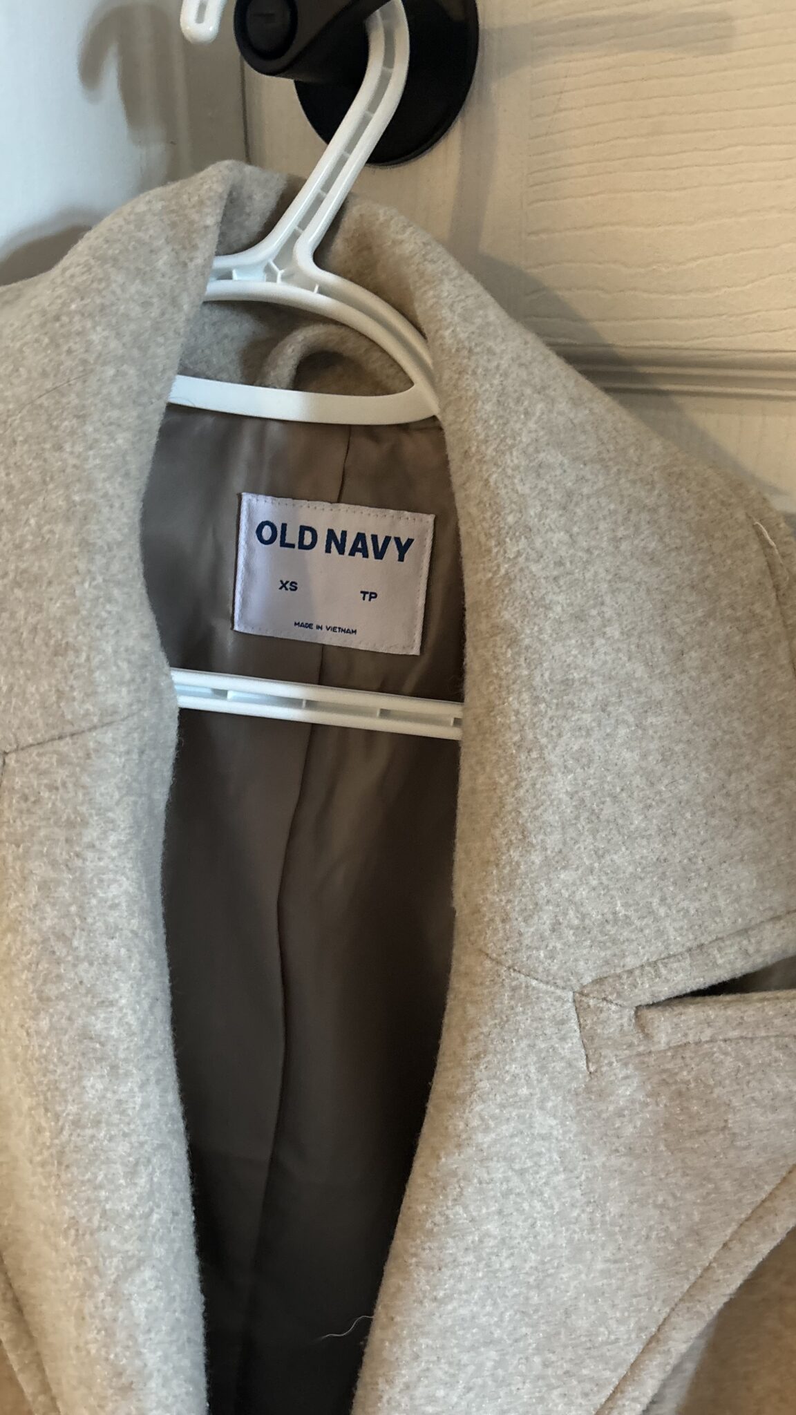Image for Manteau double boutonnage feutre beige
