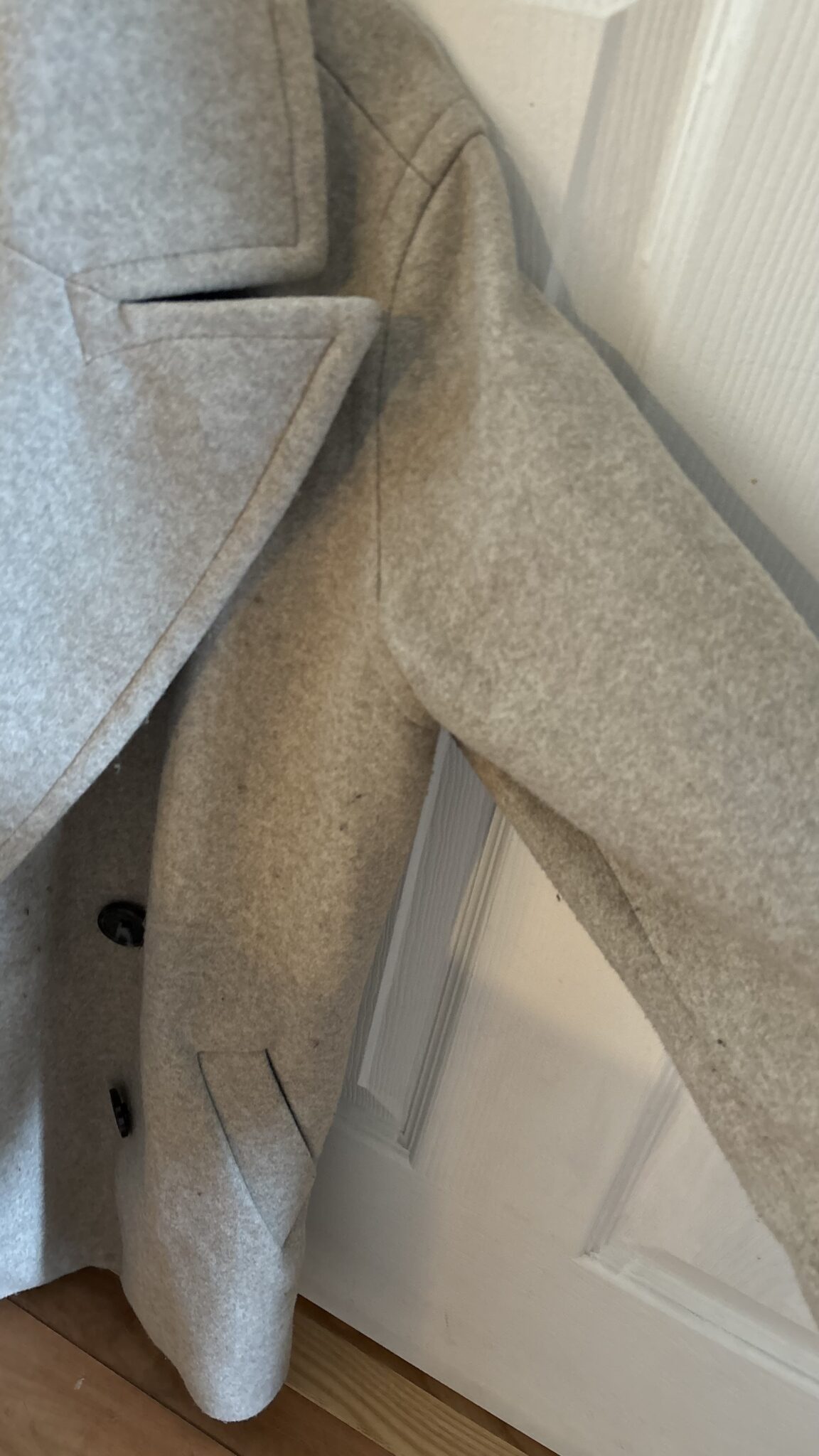 Image for Manteau double boutonnage feutre beige