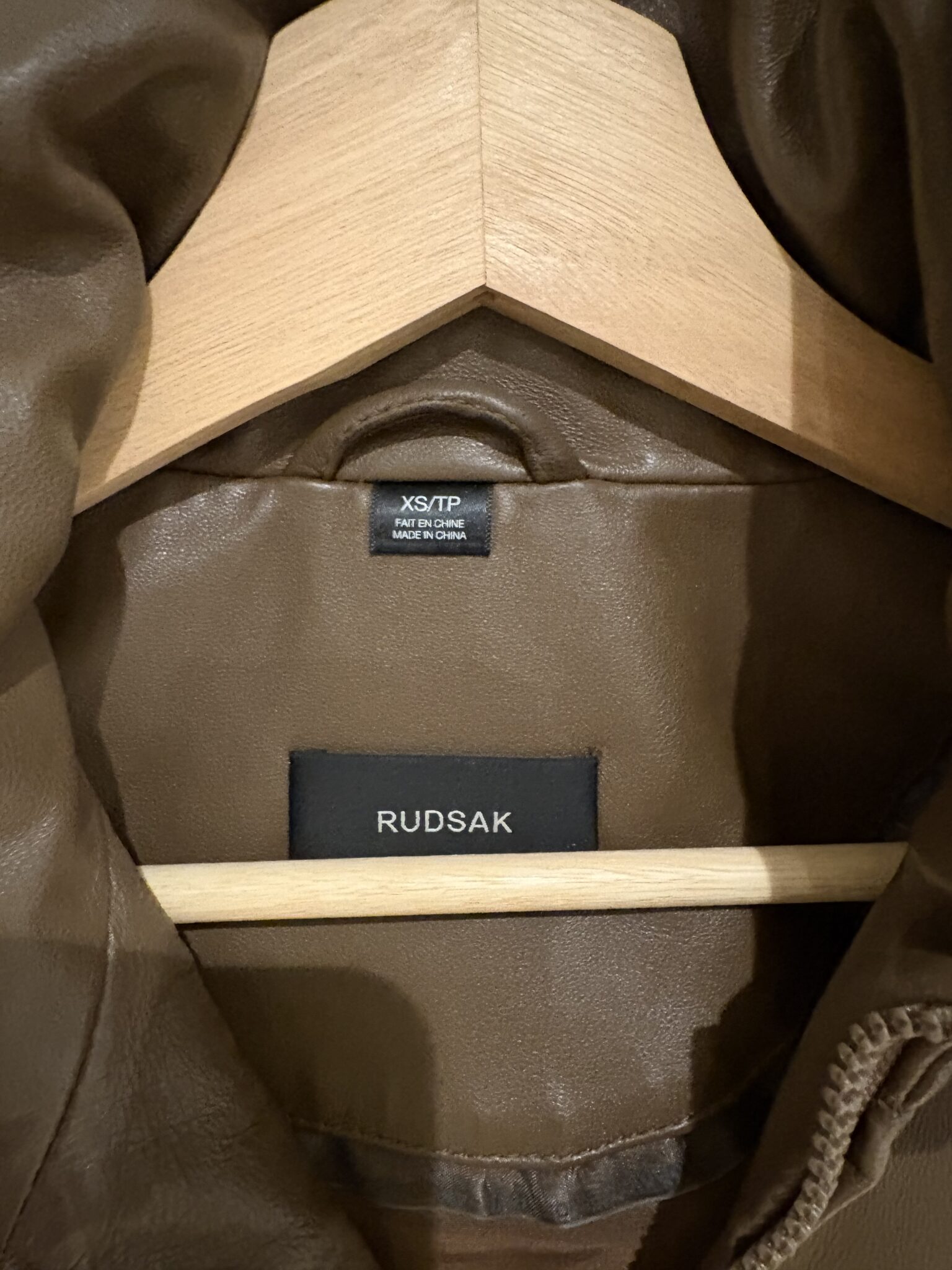 Image for Manteau en cuir Rudsak