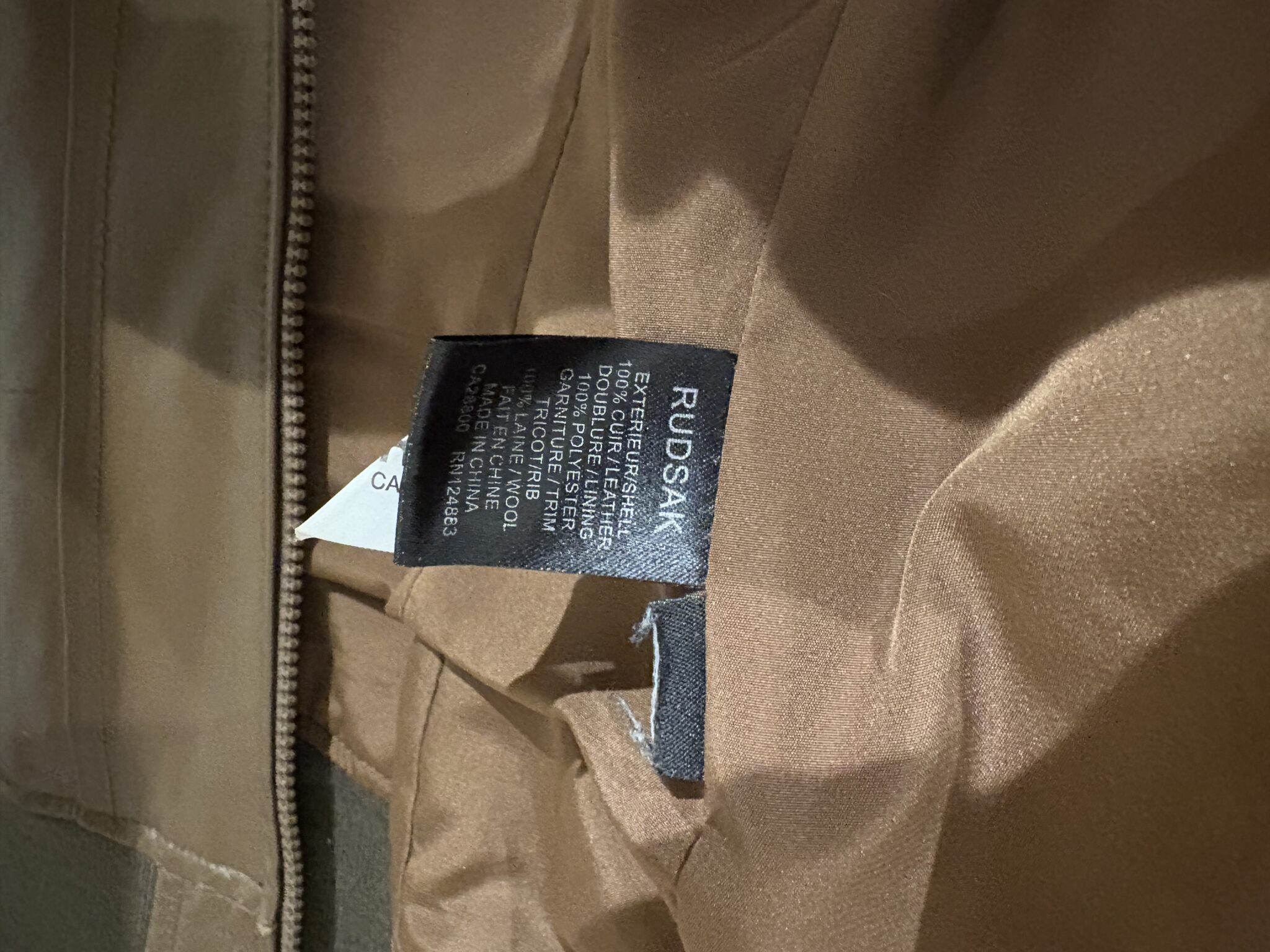 Image for Manteau en cuir Rudsak