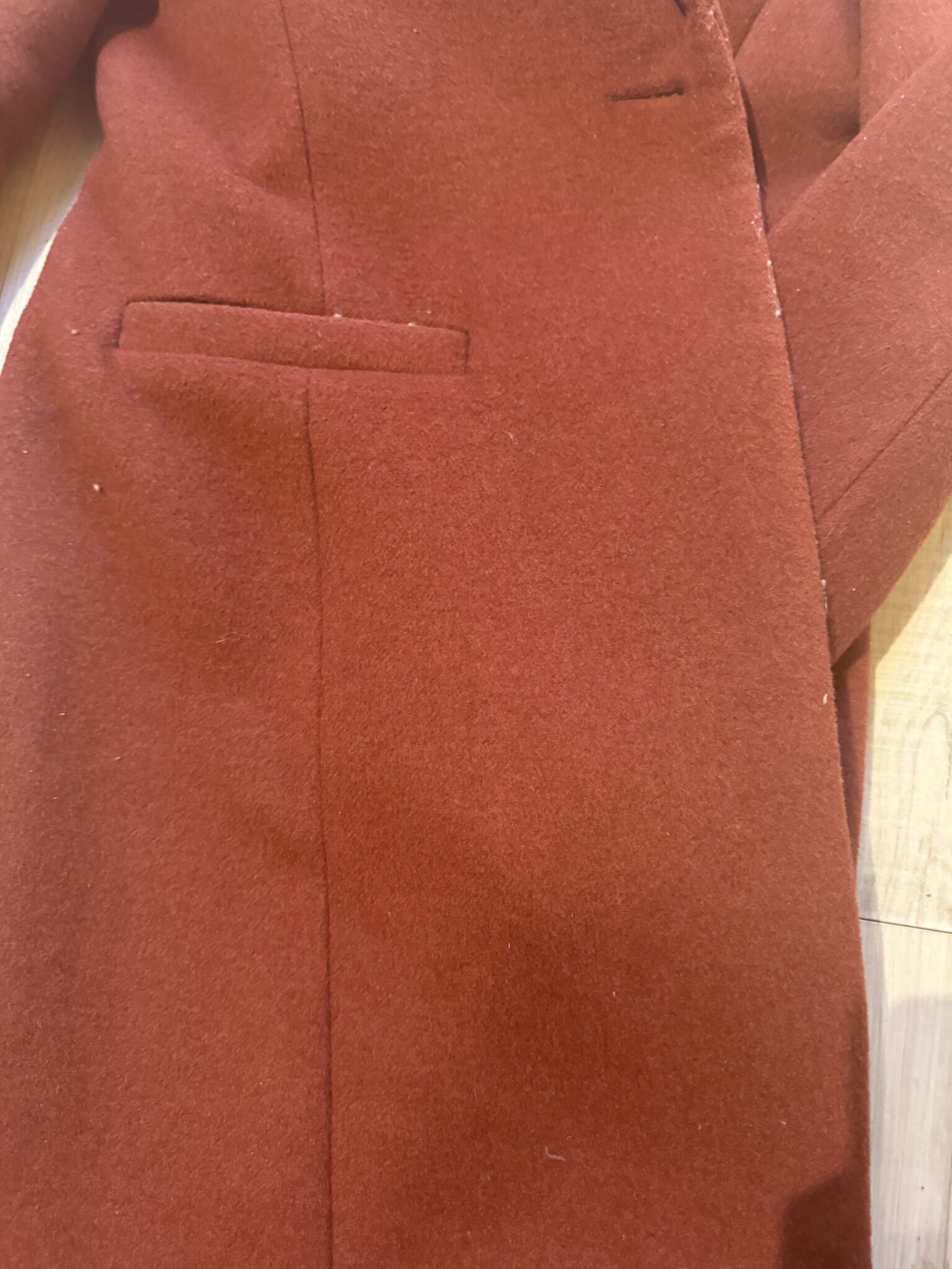 Image for Manteau rw-co rouge/rust en mélange de laine