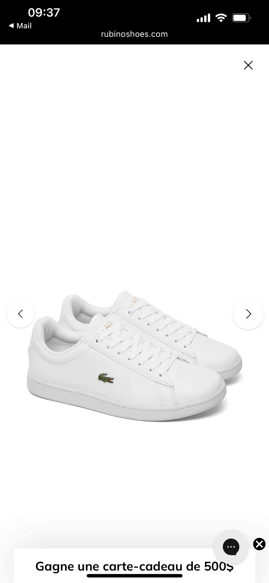Featured image for Chaussures blanches Lacoste