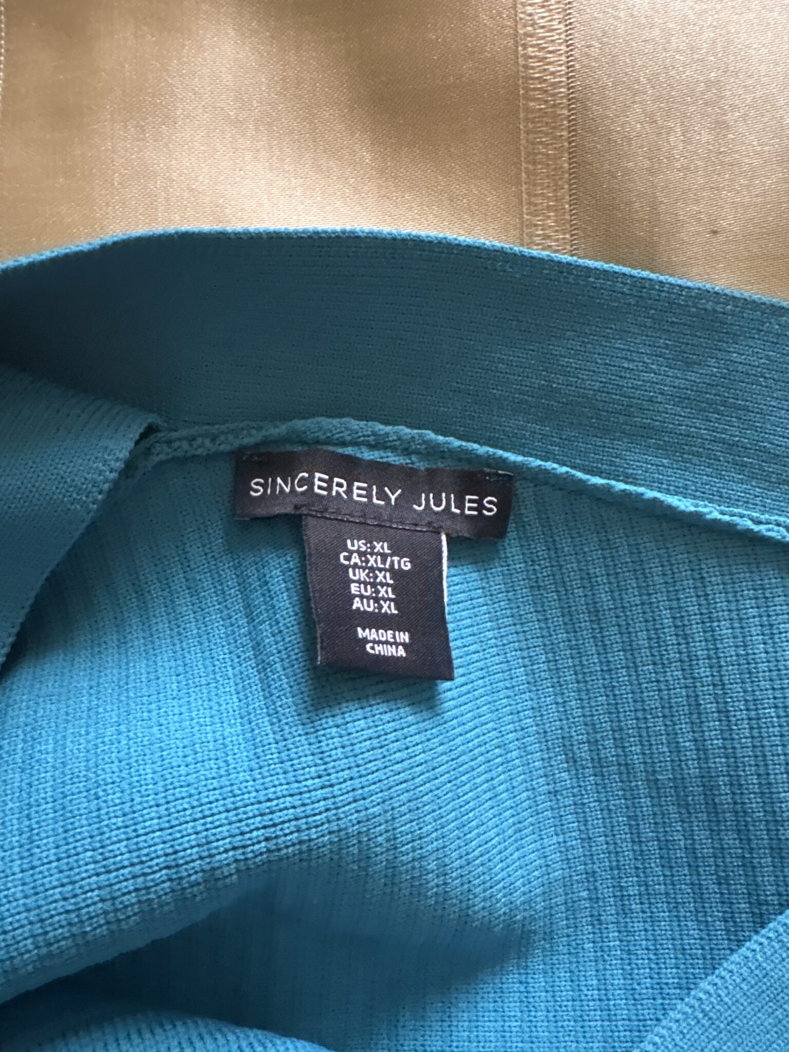 Image for Top bleu turquoise