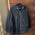 Featured thumbnail for Black mid-season waterproof coat
