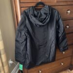Thumbnail for Black mid-season waterproof coat