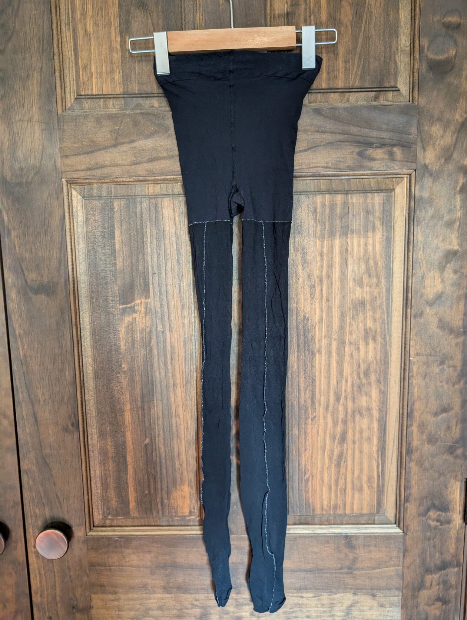 Image for Tights with glittering back seam
