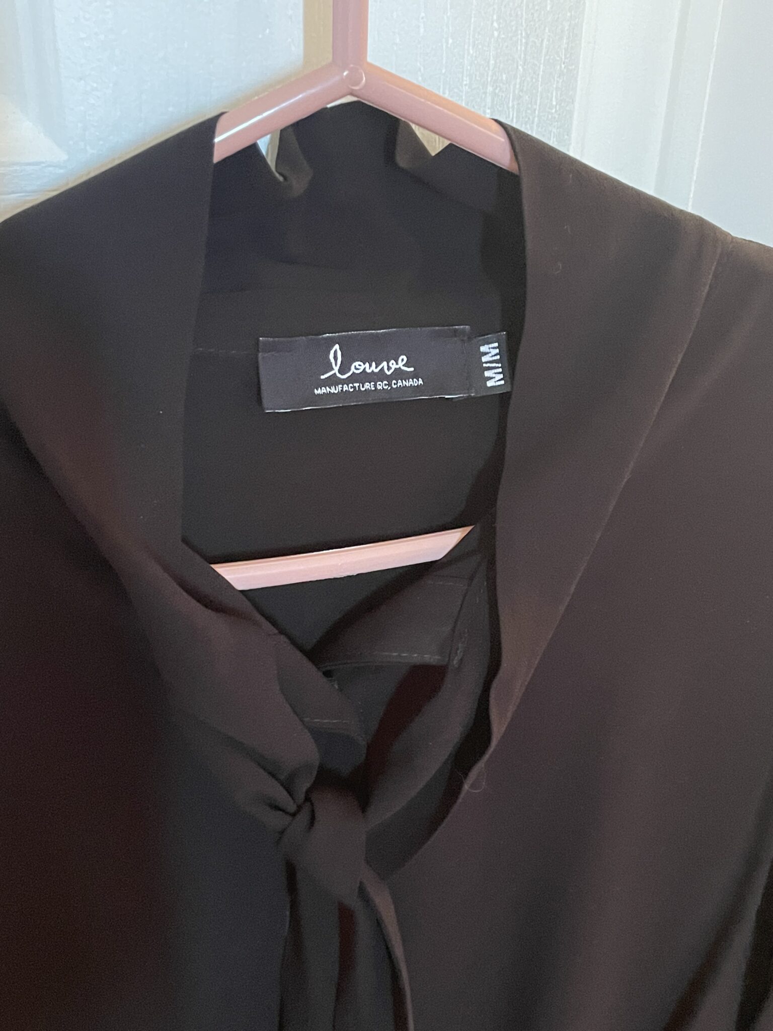 Image for Louve Design black blouse