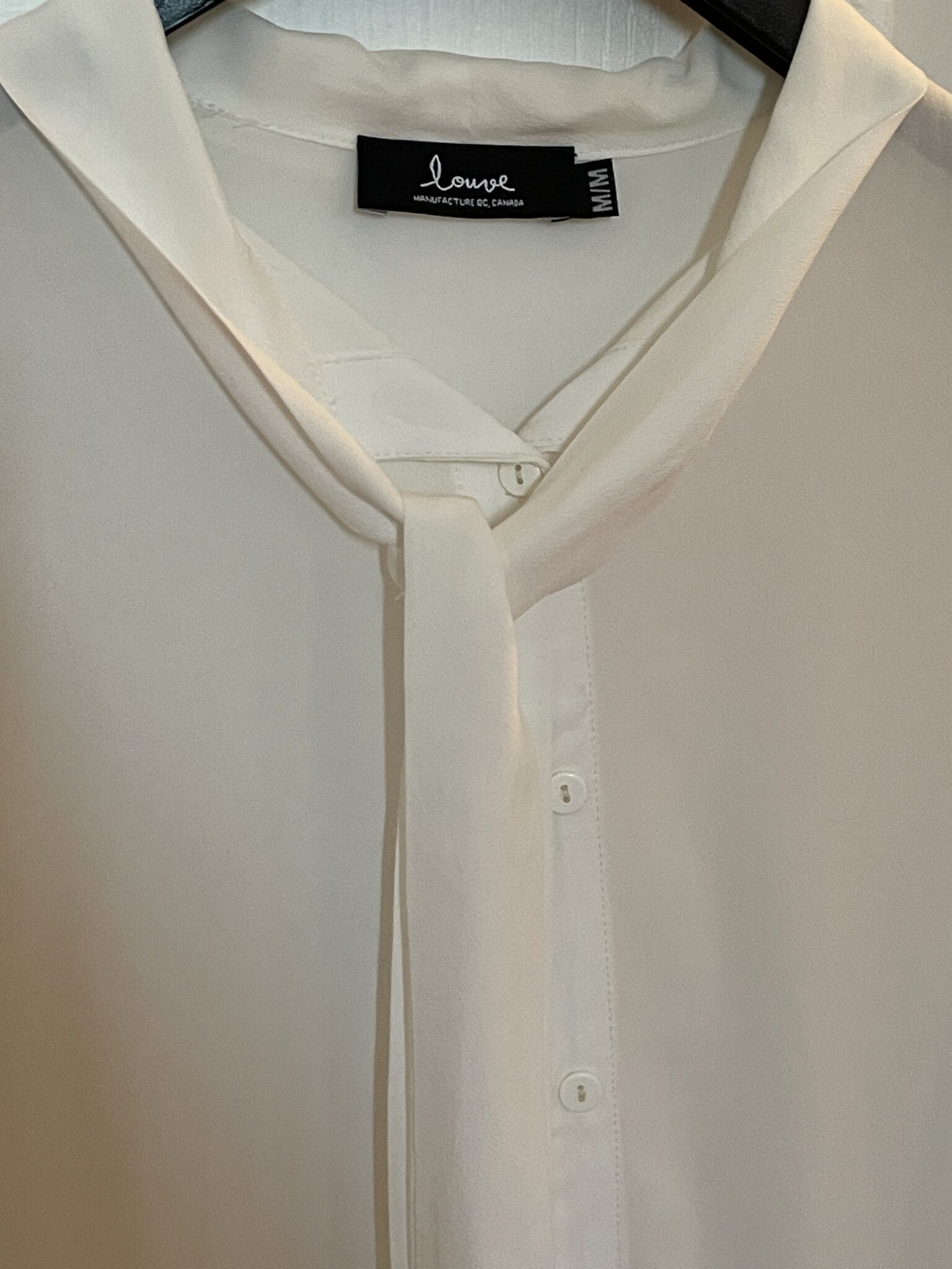 Image for Louve Design white blouse