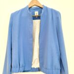 Featured thumbnail for Veste en crêpe bleu ciel