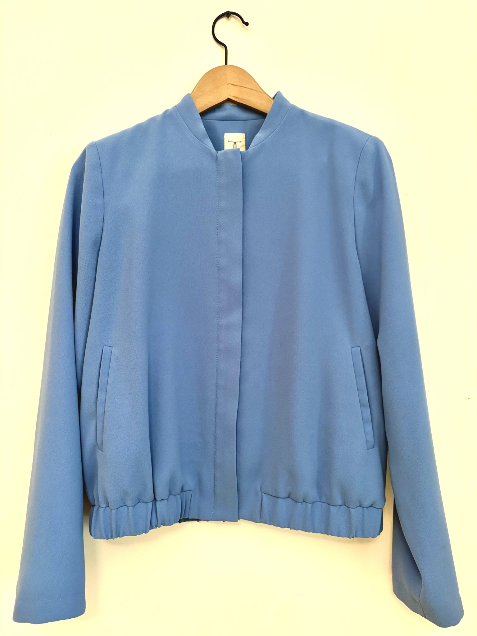 Image for Veste en crêpe bleu ciel