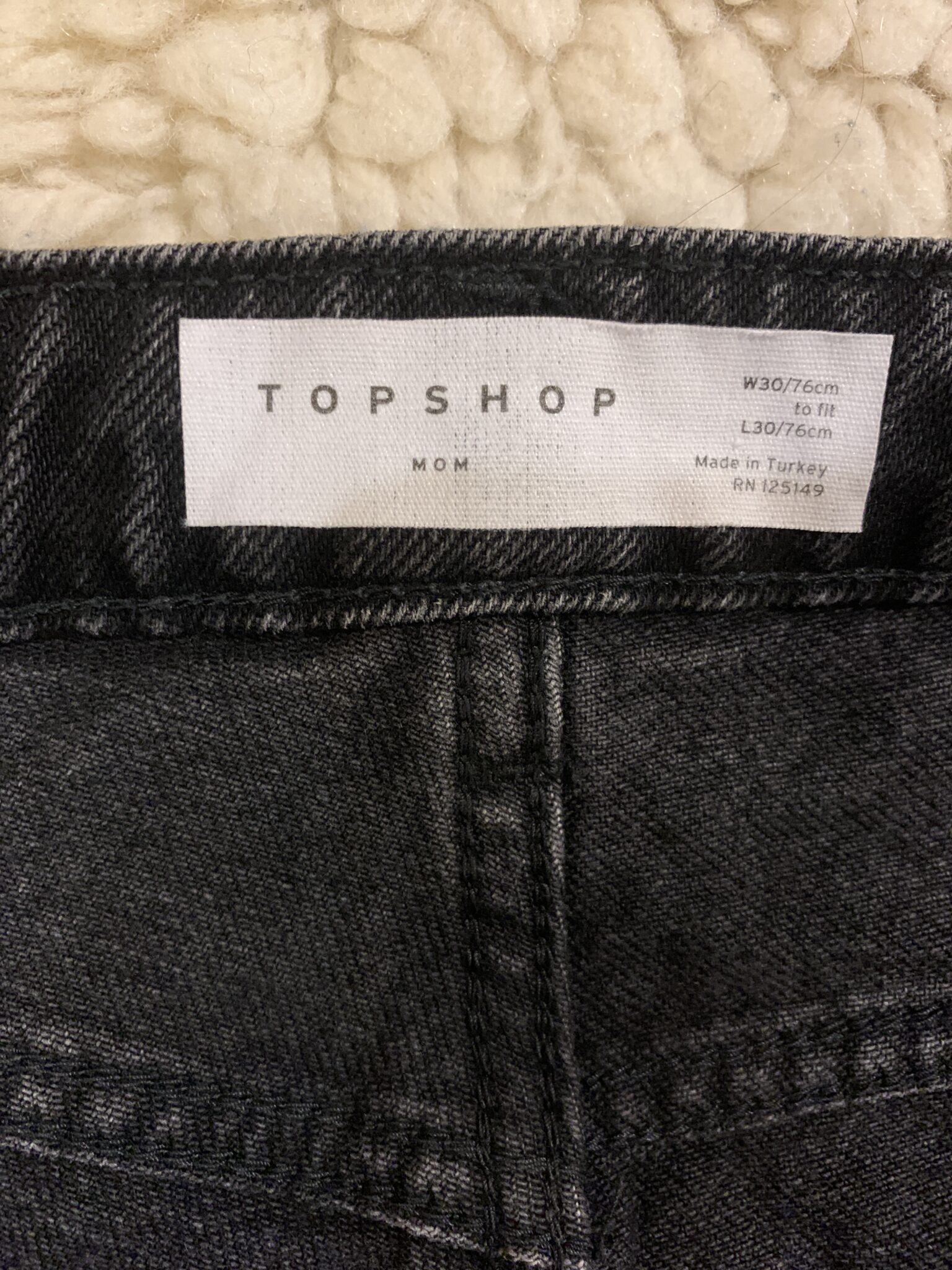 Image for Mom jeans top shop