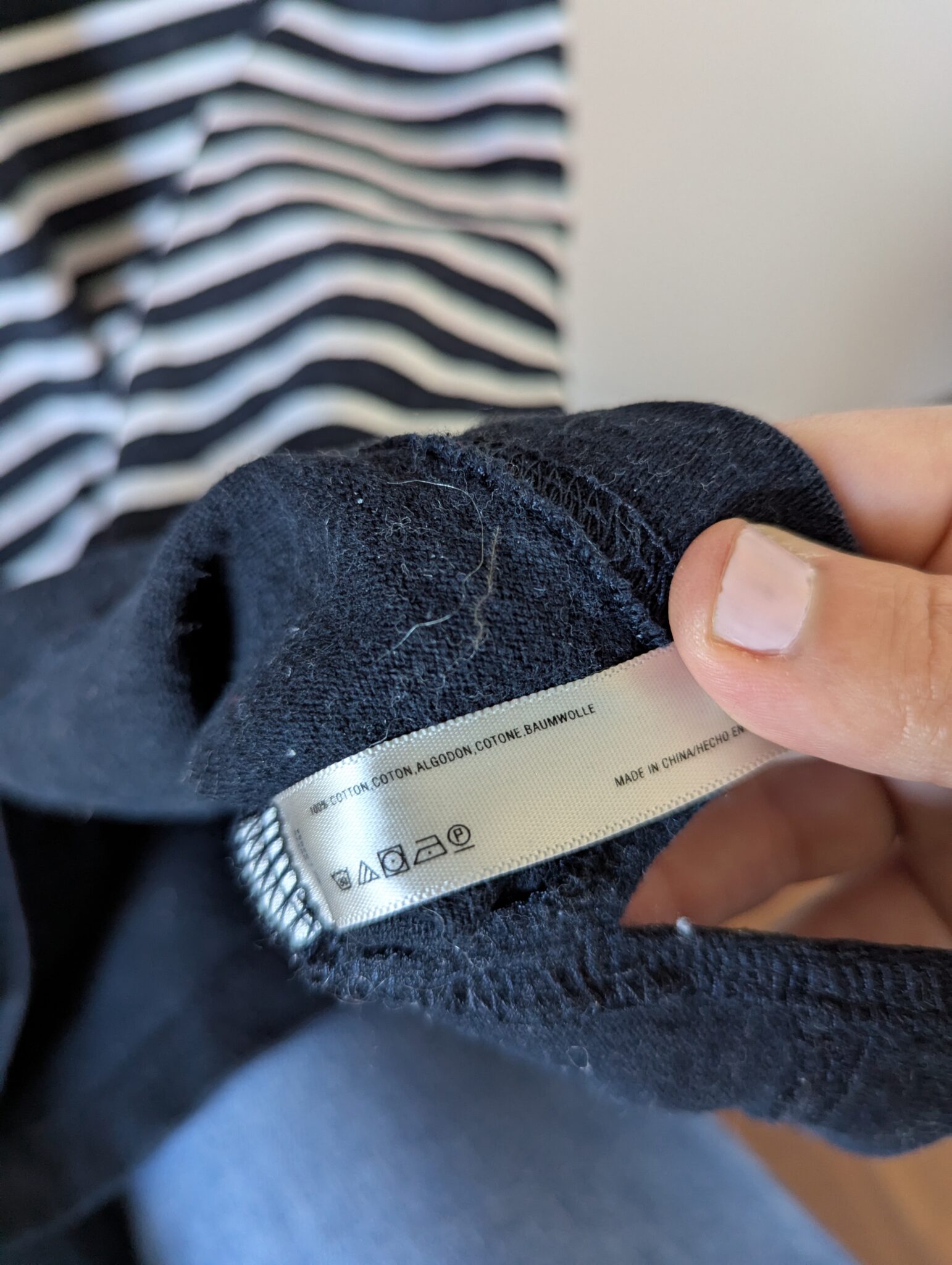 Image for Robe rayée en coton, medium