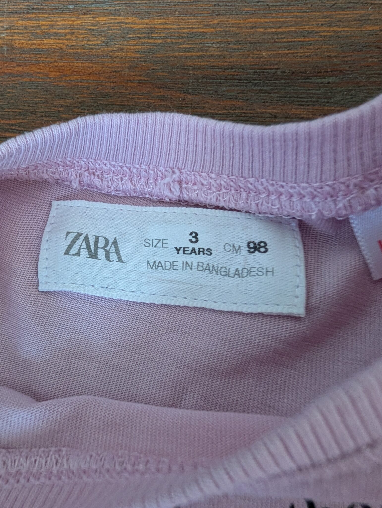 Image for T-shirt Zara 3 ans