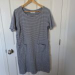 Featured thumbnail for Robe rayée en coton bio, medium