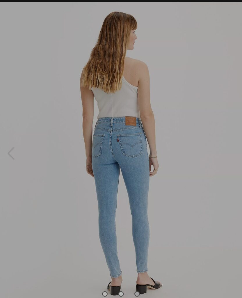 Featured image for Levis high-waisted skinny jeans