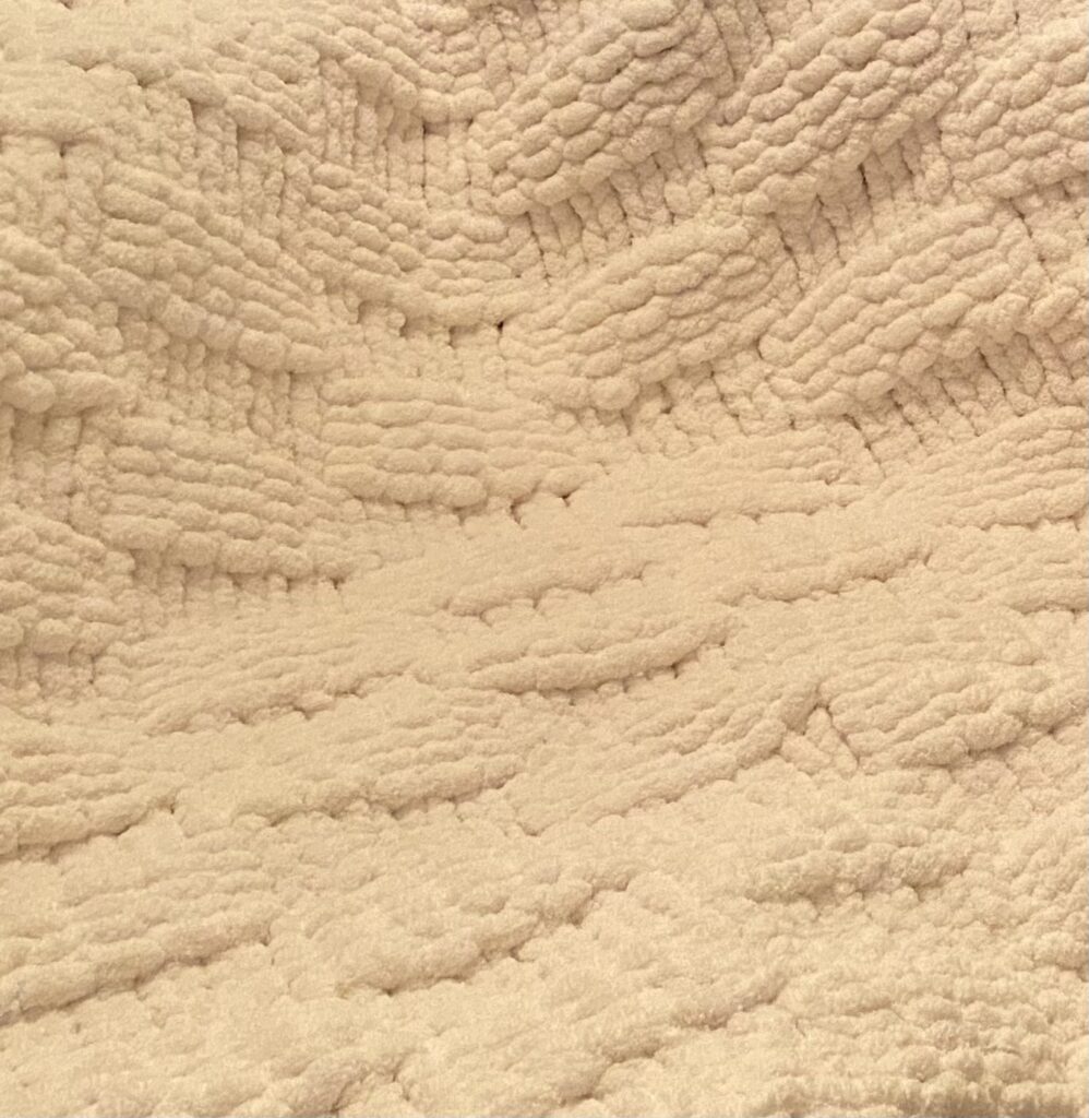 Image for Couverture (chunky) tricot grosse laine, NEUF