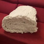 Thumbnail for Couverture (chunky) tricot grosse laine, NEUF