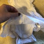 Thumbnail for Robe blanche bébé naissant fille