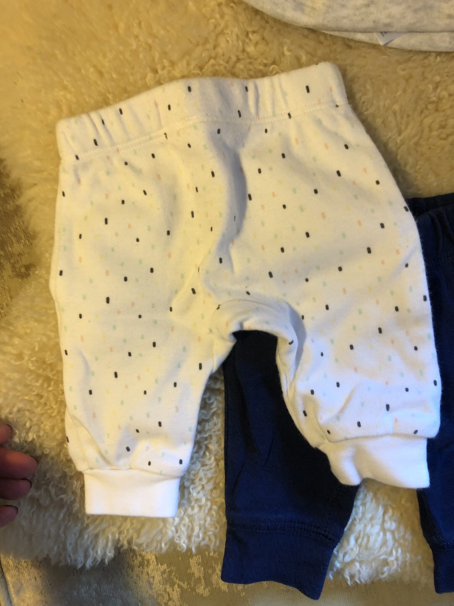 Image for Pantalon blanc bébé naissant