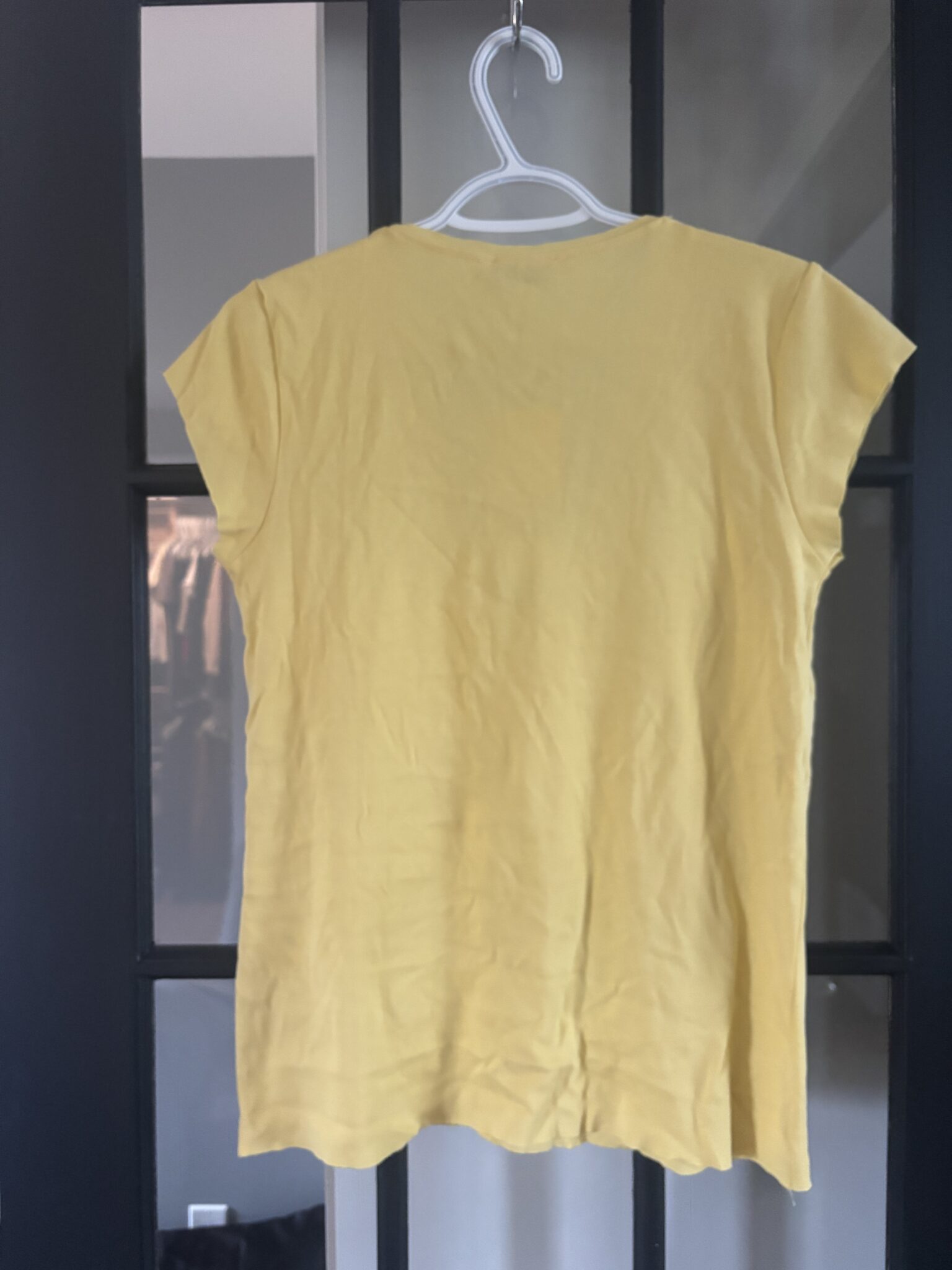 Image for T shirt en coton avec col en V