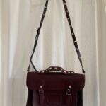Featured thumbnail for Satchel bourgogne en cuir